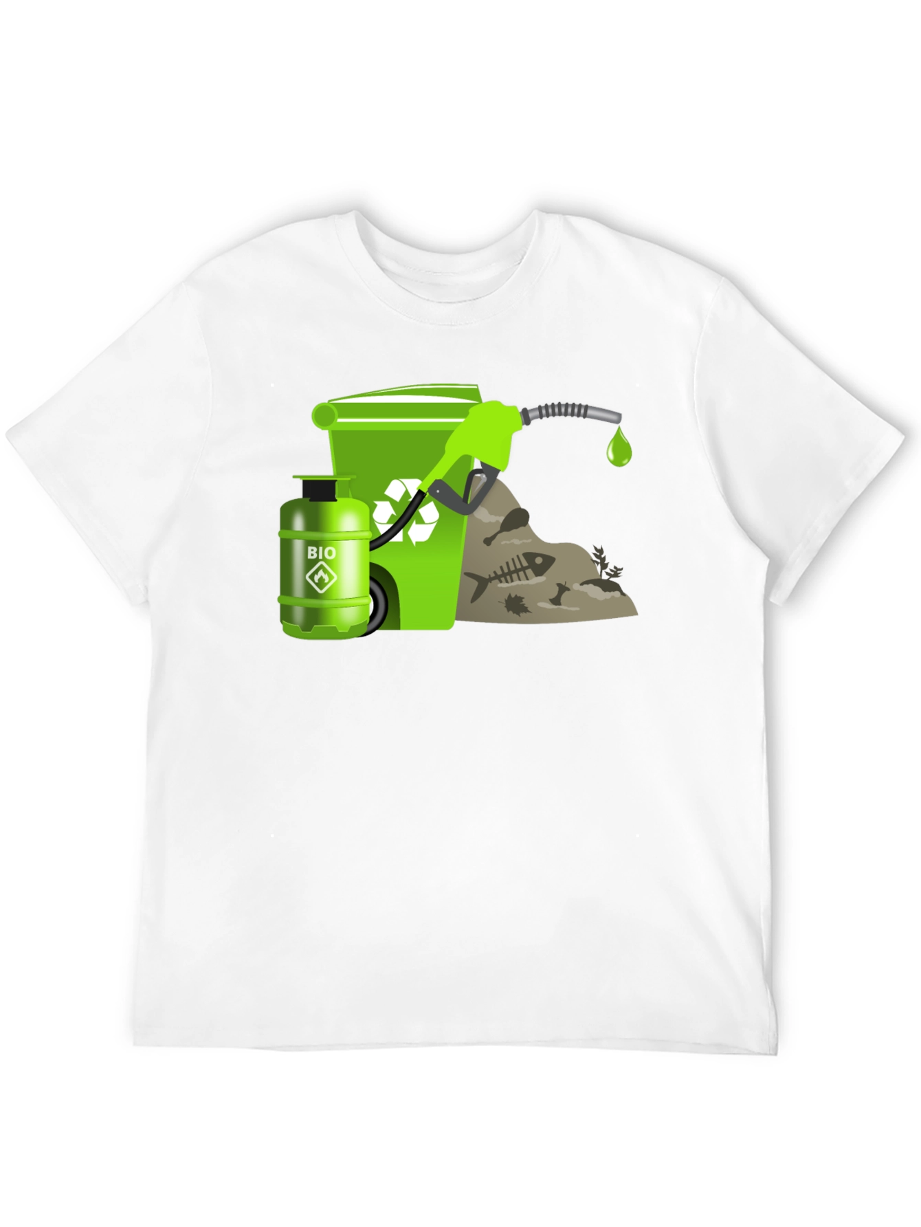 Eco-Friendly Biofuel T-Shirt - Black Cotton Tee