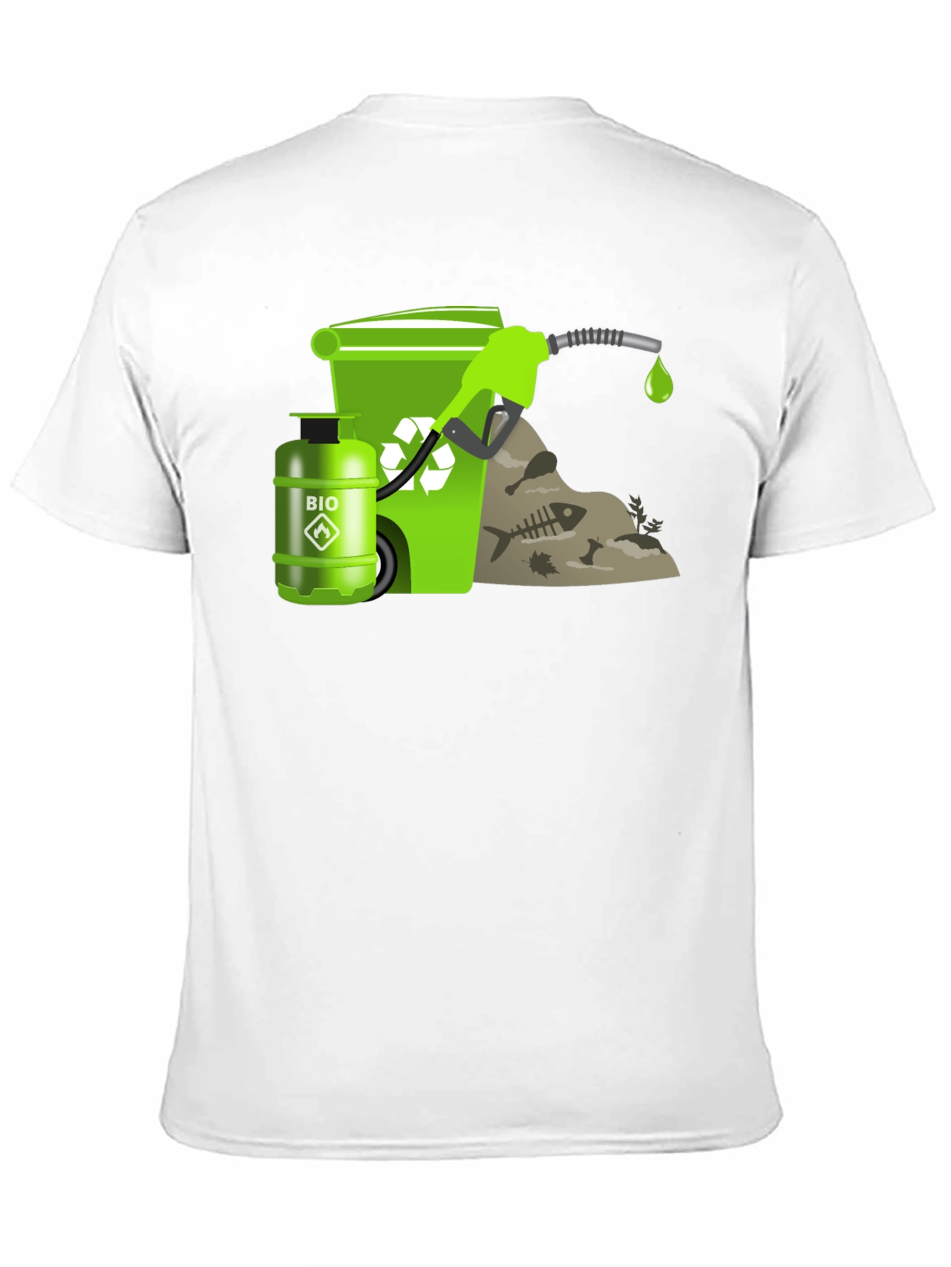 Eco-Friendly Biofuel T-Shirt - Black Cotton Tee