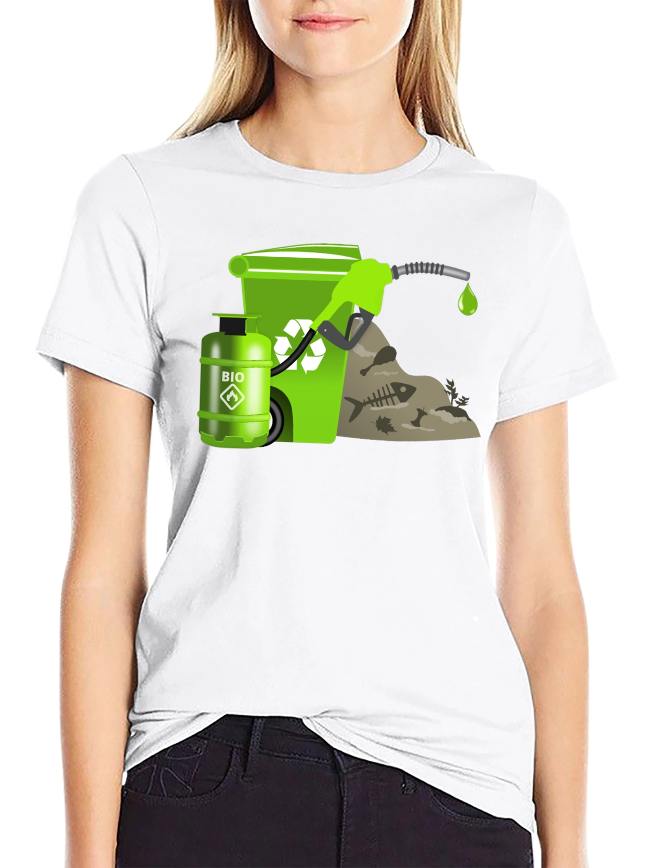 Eco-Friendly Biofuel T-Shirt - Black Cotton Tee