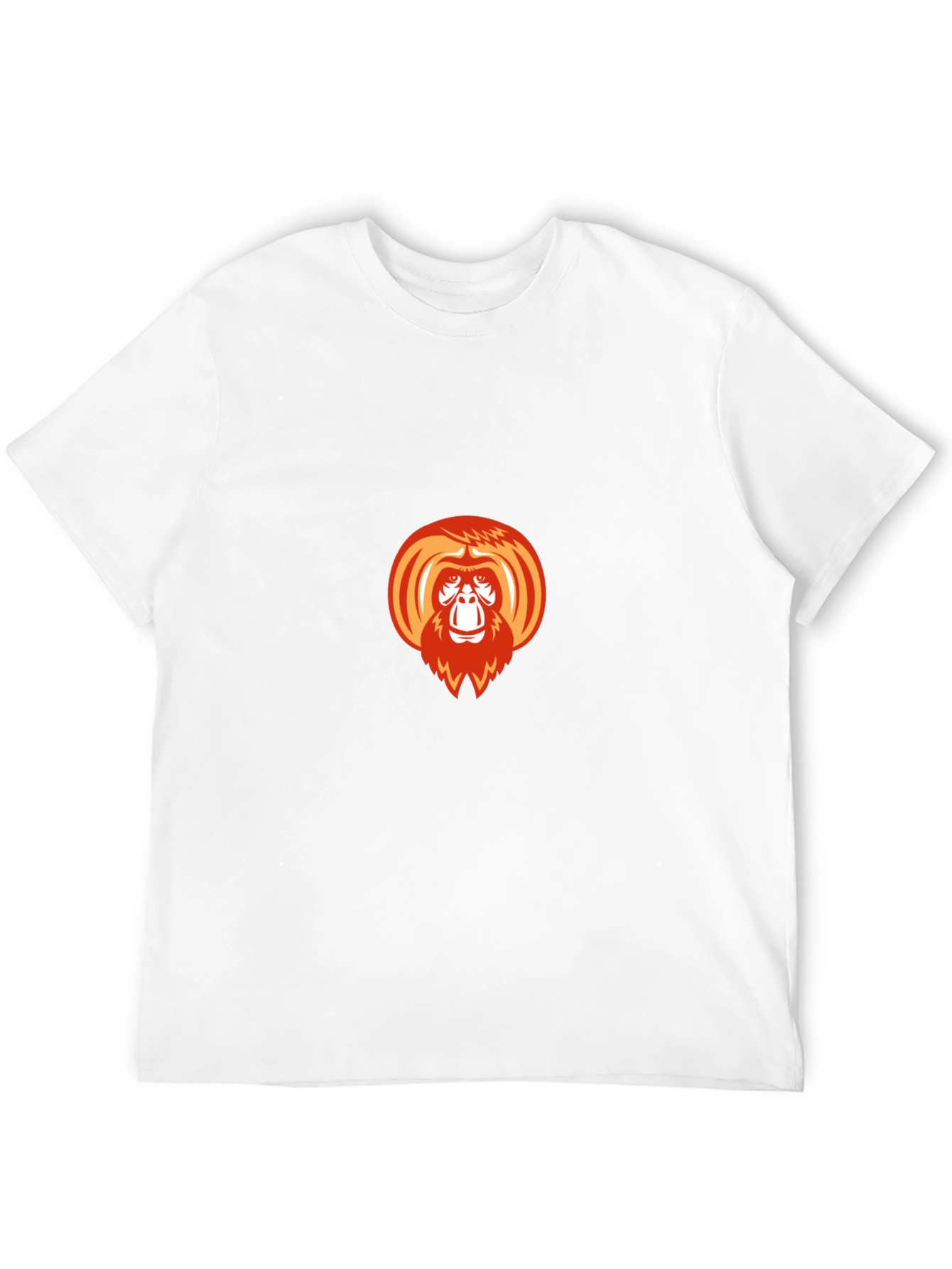 Orangutan Graphic Print Black T-Shirt