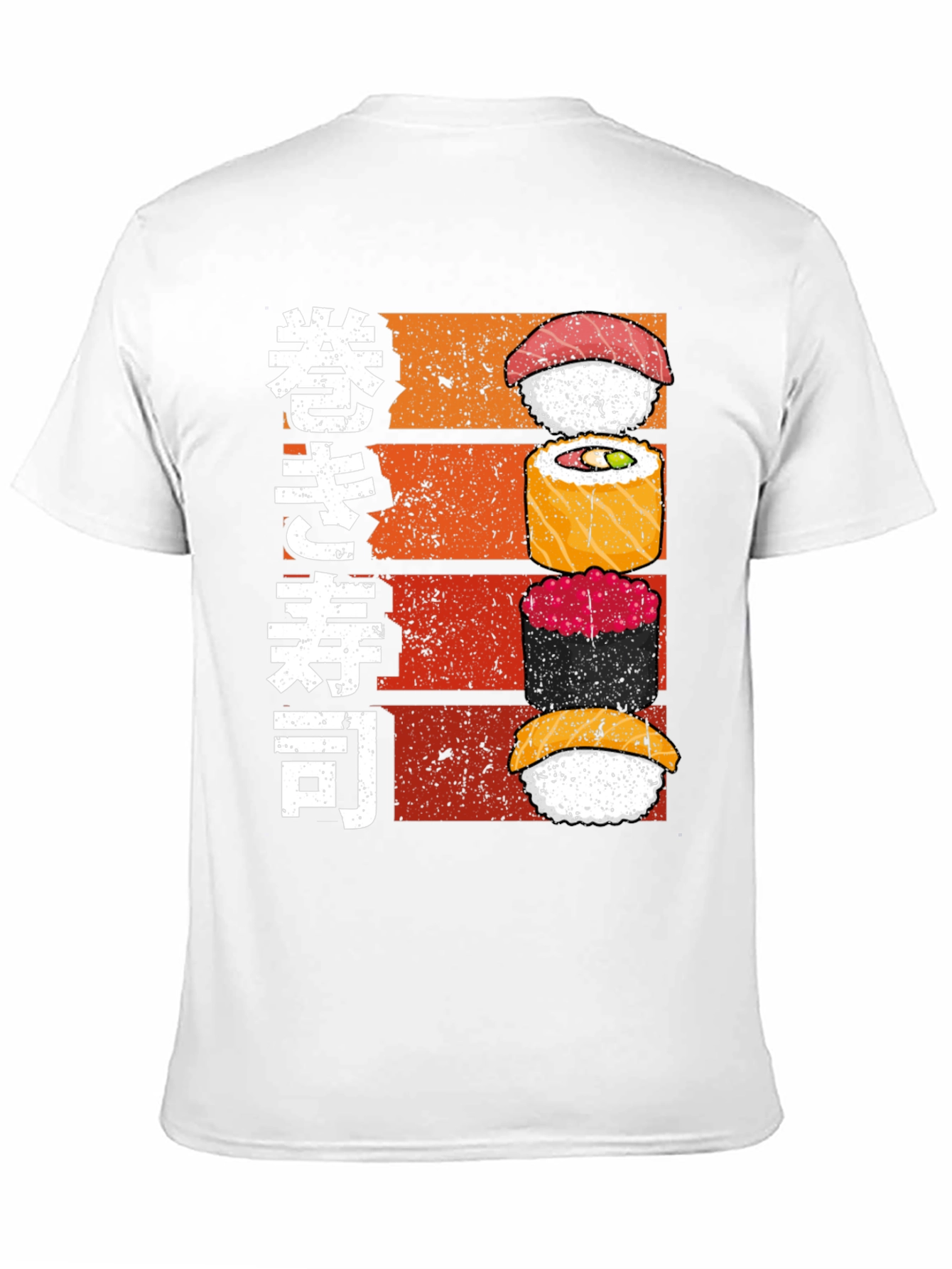Sushi Stack Graphic Tee - Japanese Food Lovers Shirt