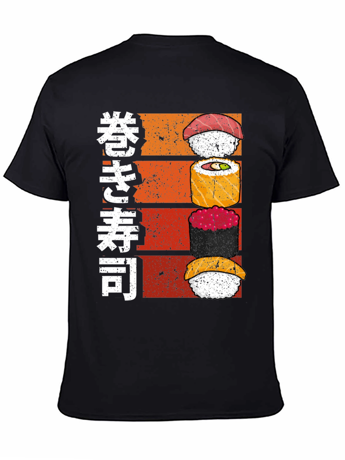 Sushi Stack Graphic Tee - Japanese Food Lovers Shirt