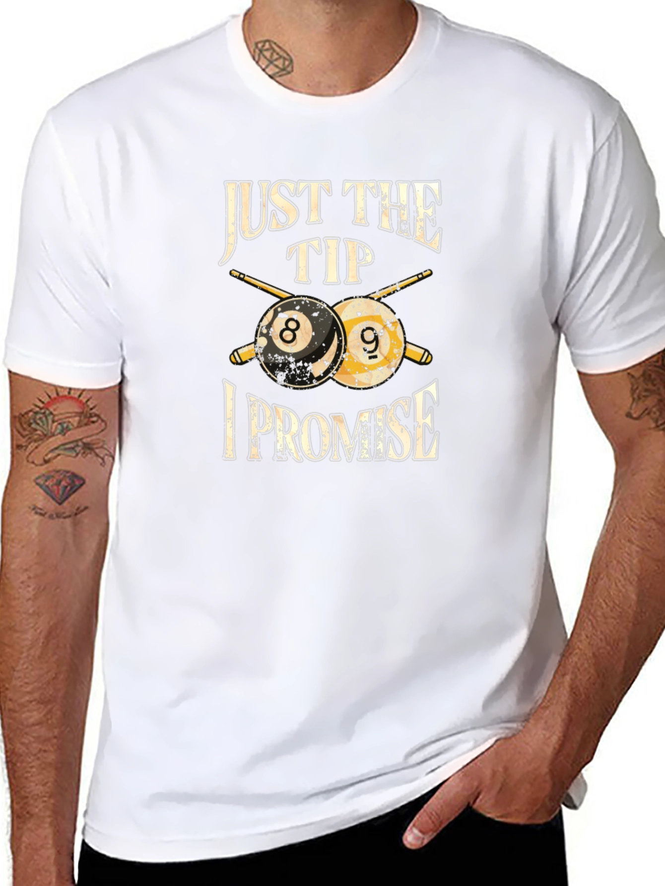Just The Tip I Promise Billiards T-Shirt