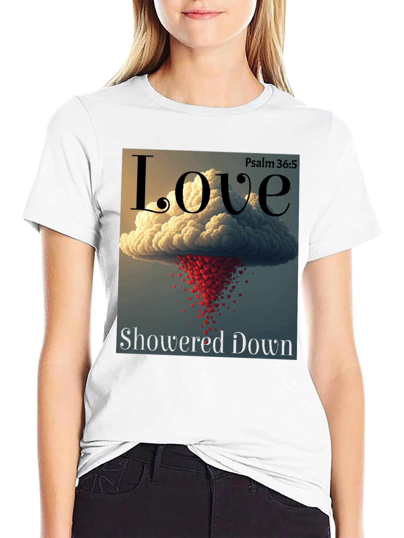 Love Showered Down Graphic T-Shirt