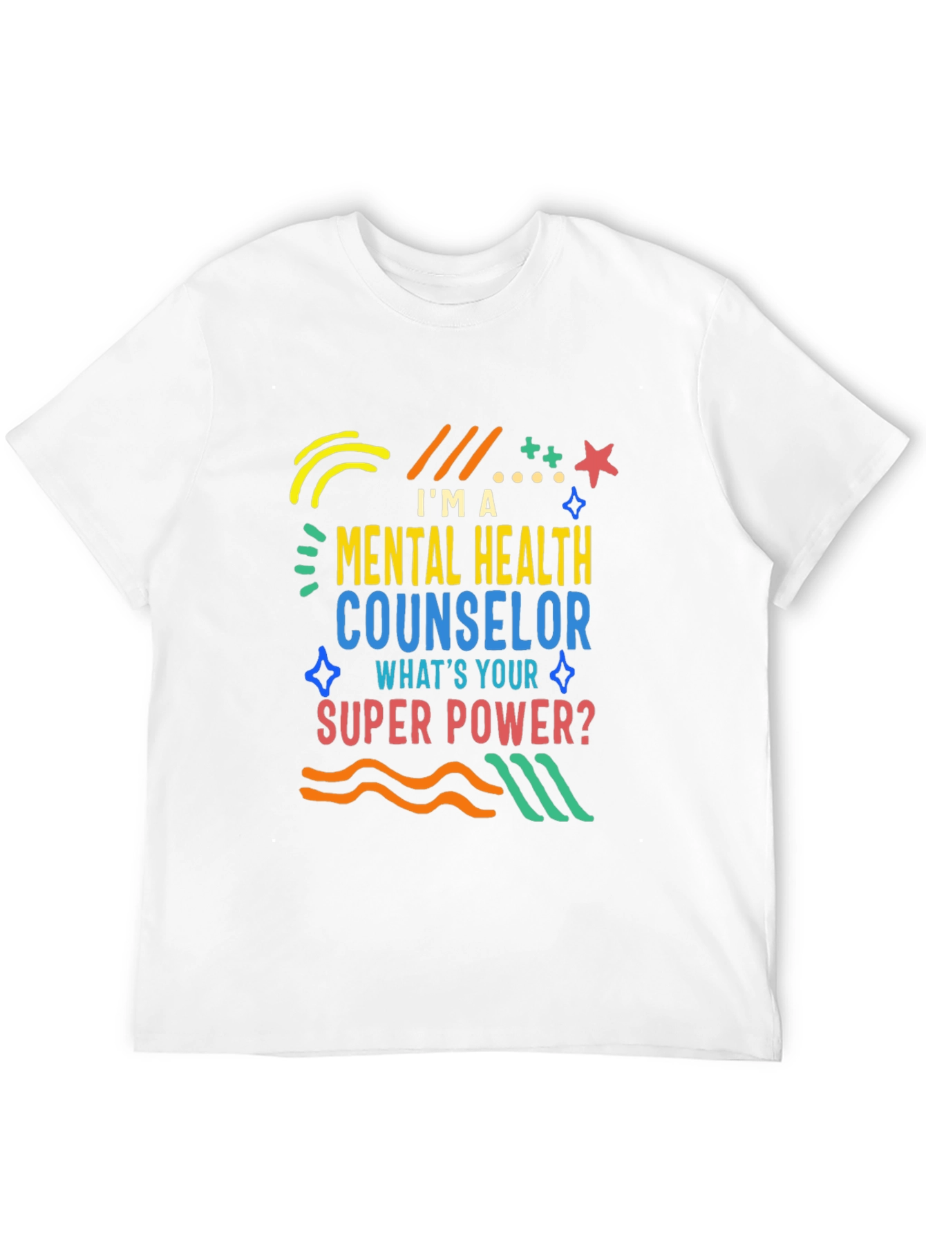 Mental Health Counselor T-Shirt - Superpower Design