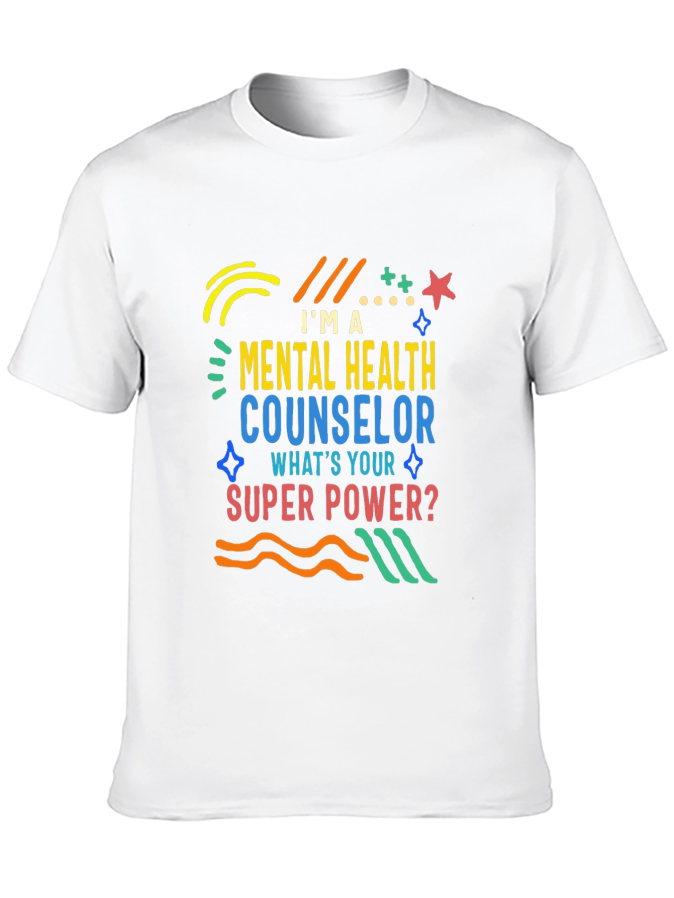 Mental Health Counselor T-Shirt - Superpower Design