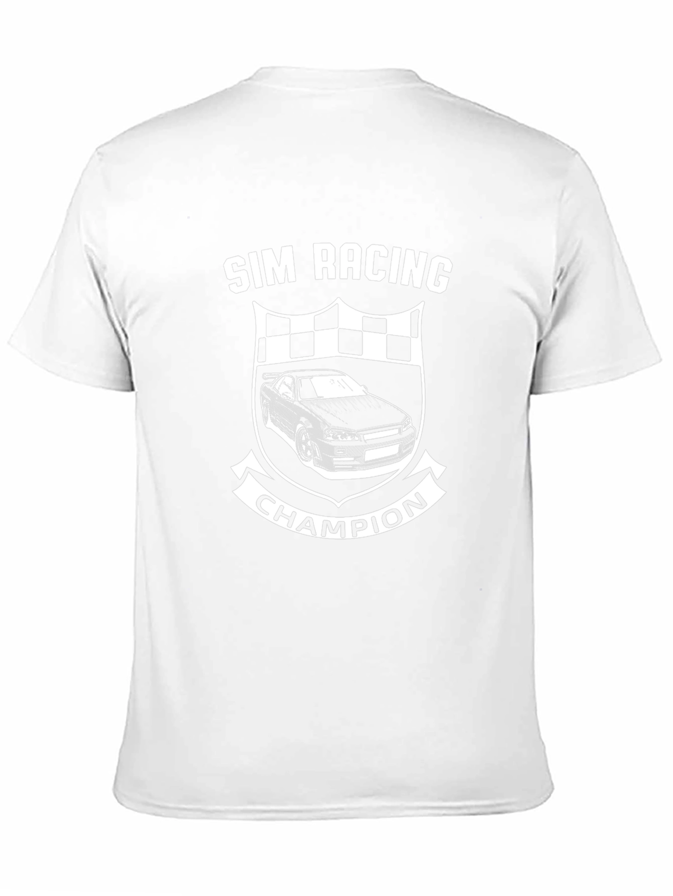 Sim Racing Champion Black Graphic Tee