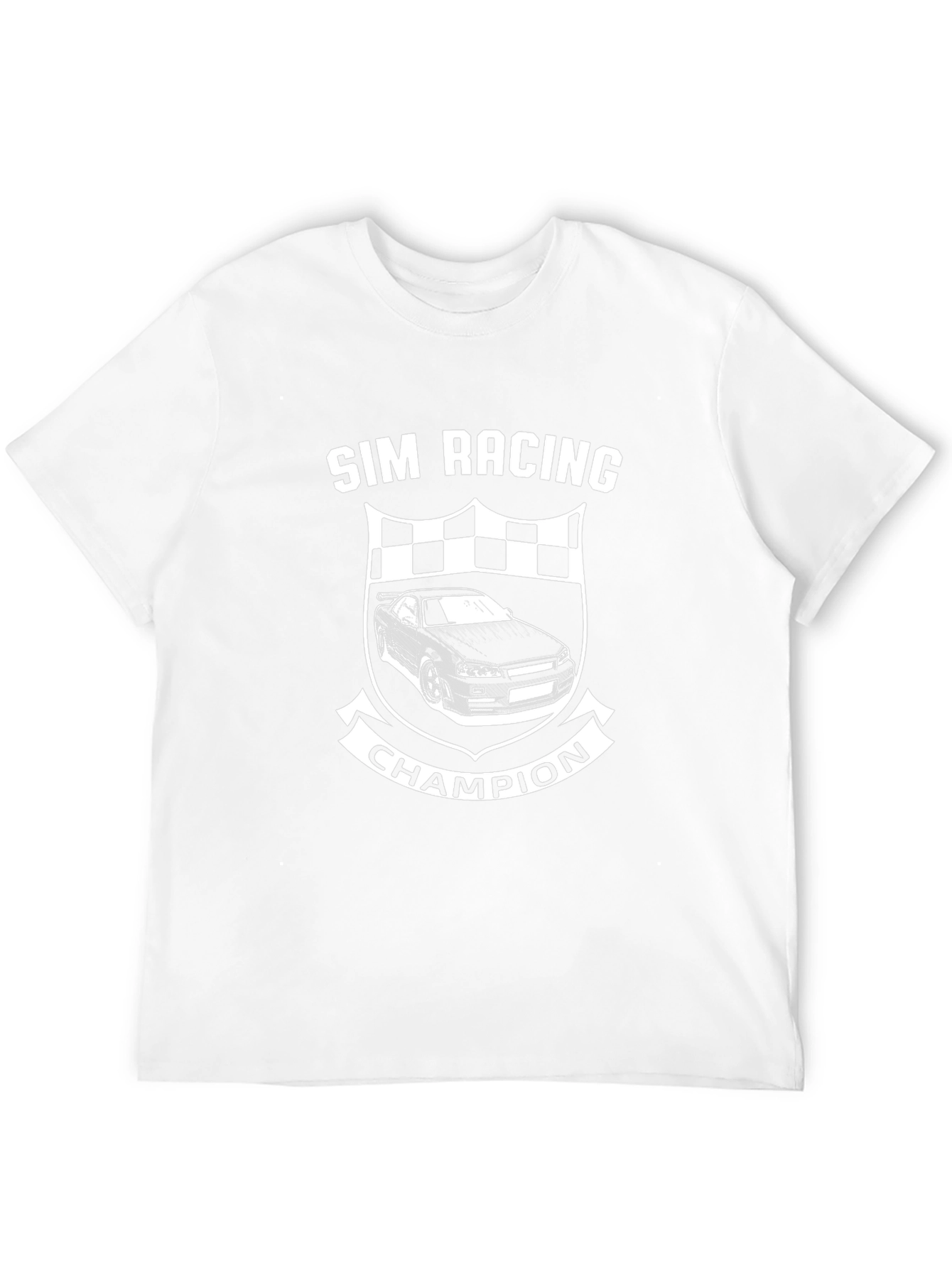 Sim Racing Champion Black Graphic Tee