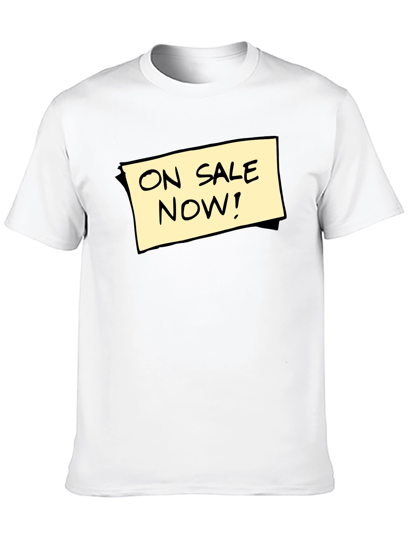 On Sale Now! Graphic Tee - Black Cotton T-Shirt