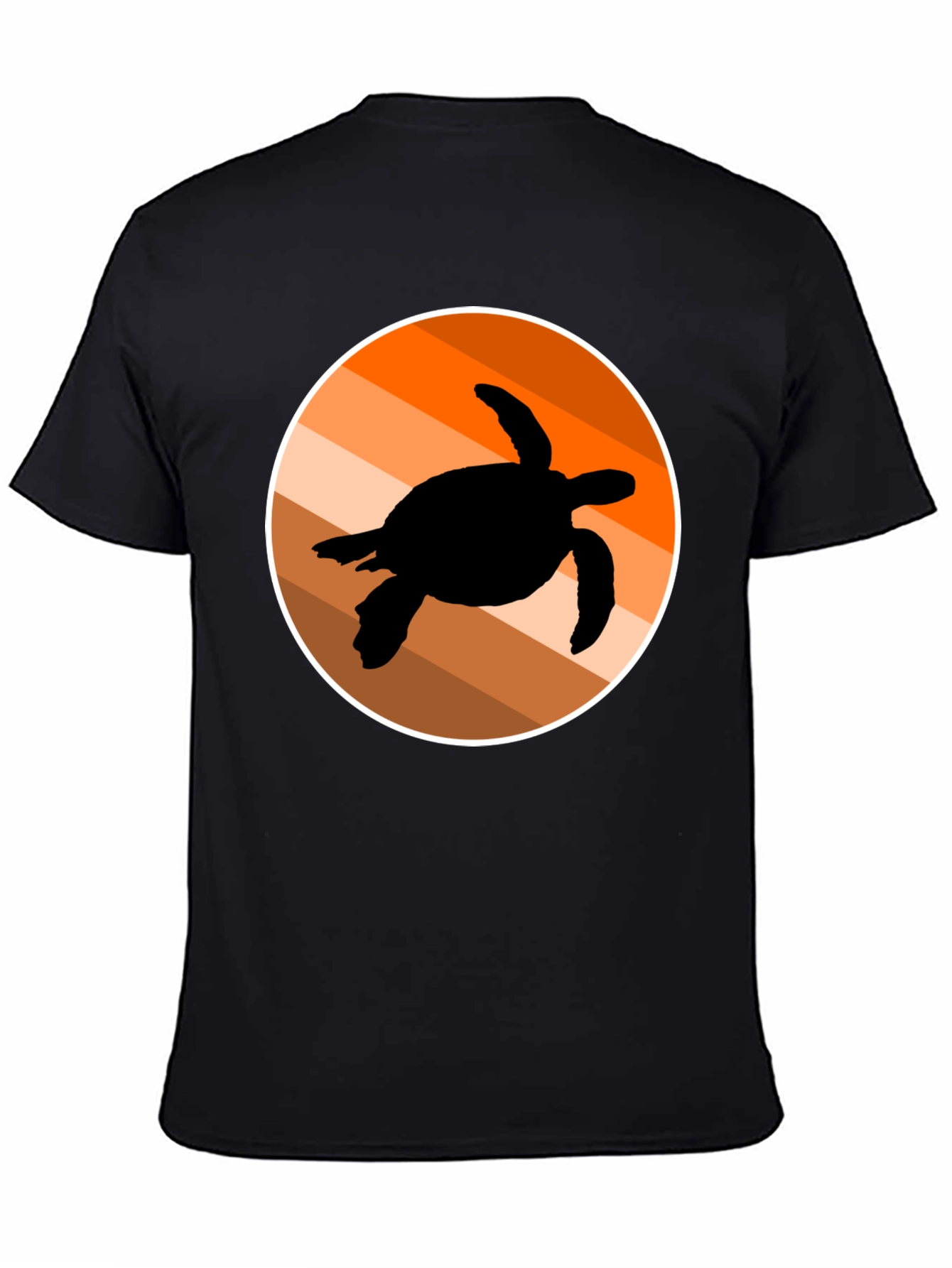 Retro Turtle Silhouette Graphic Tee