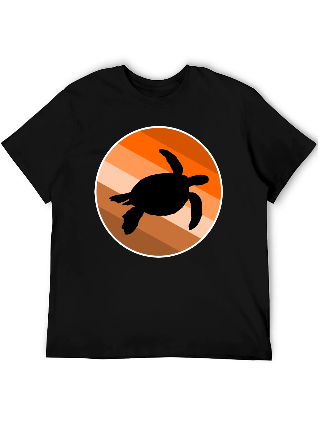 Retro Turtle Silhouette Graphic Tee