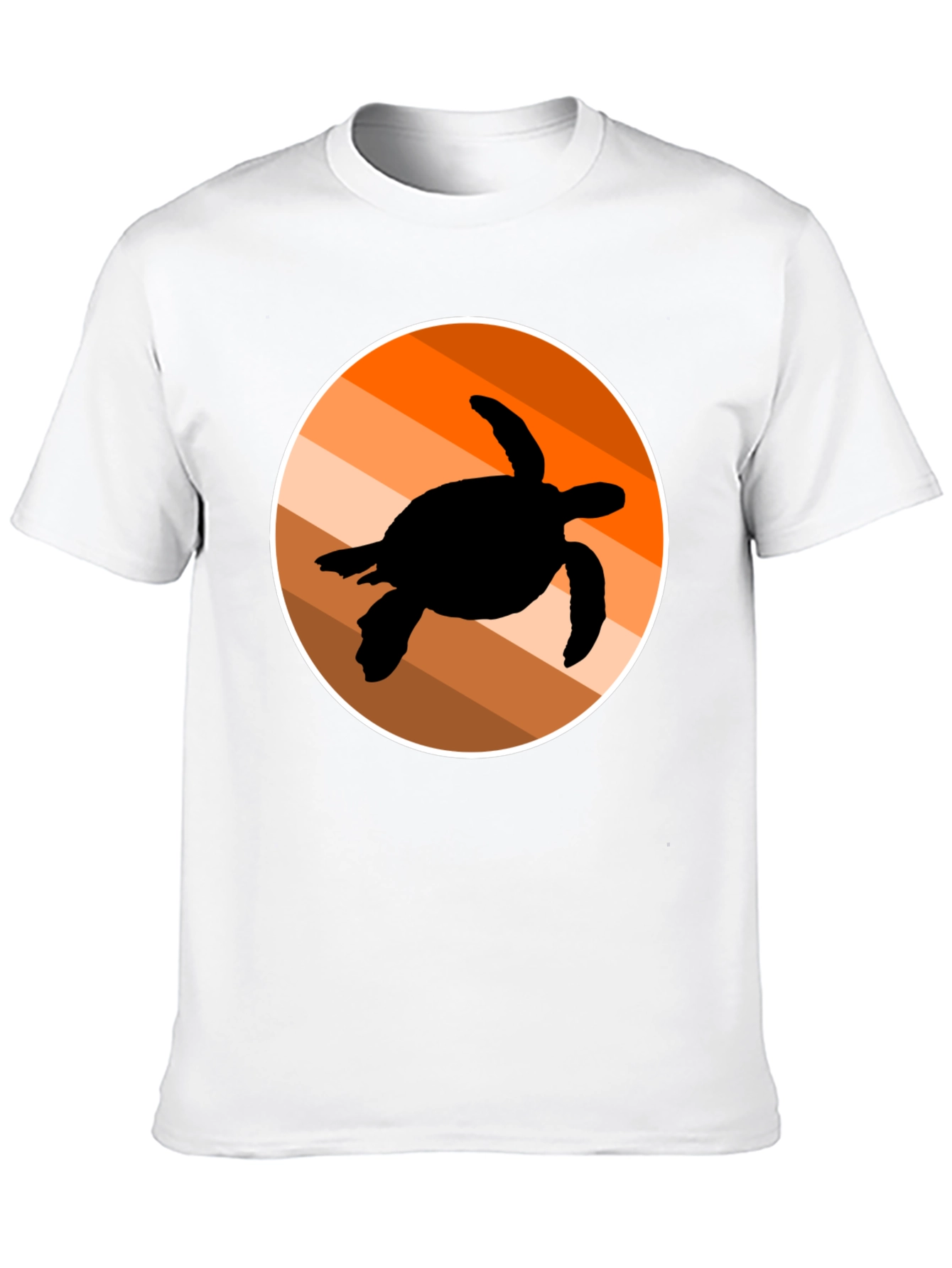 Retro Turtle Silhouette Graphic Tee