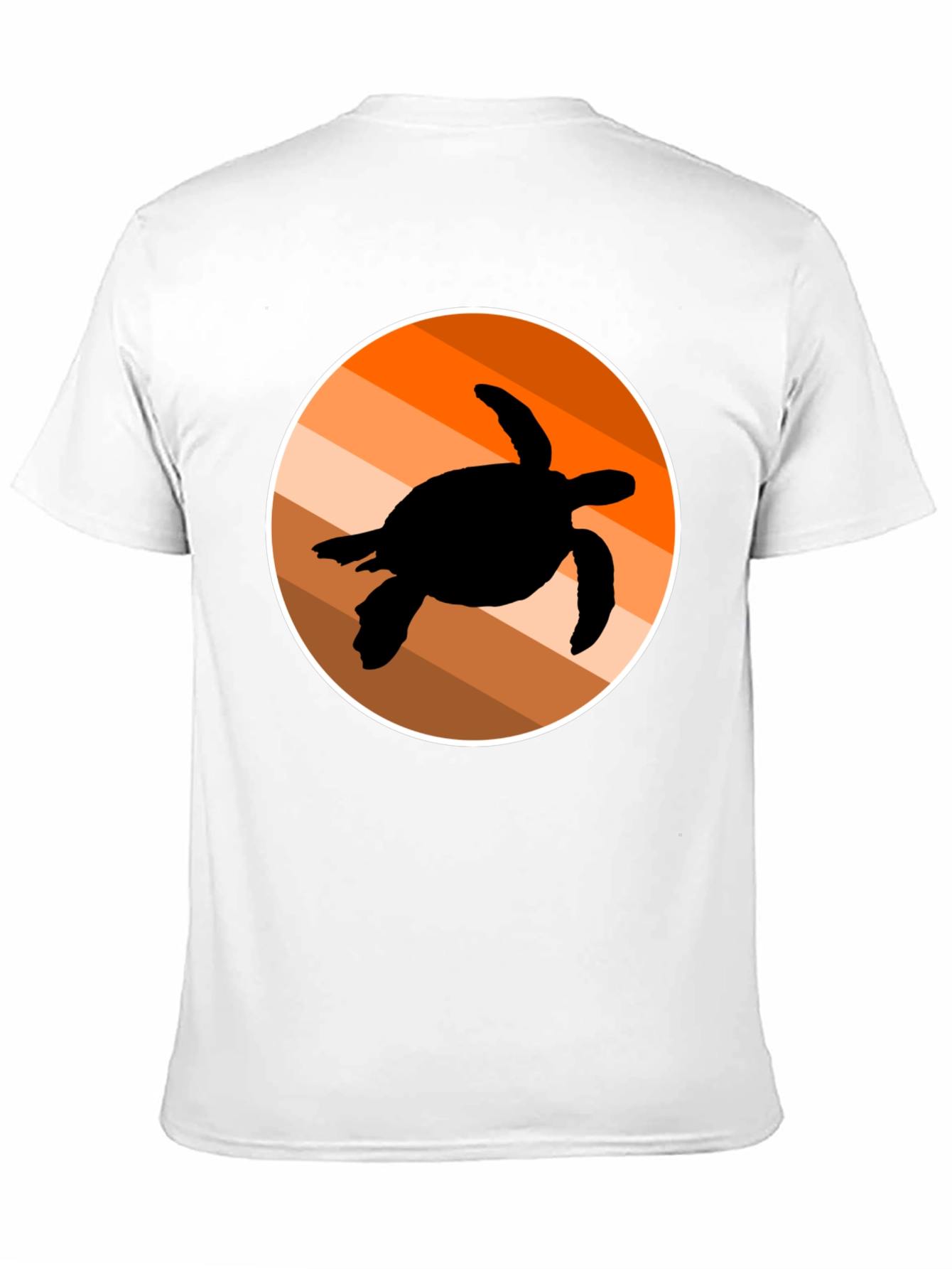 Retro Turtle Silhouette Graphic Tee
