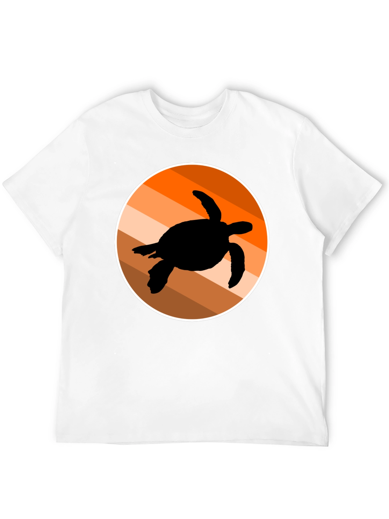 Retro Turtle Silhouette Graphic Tee