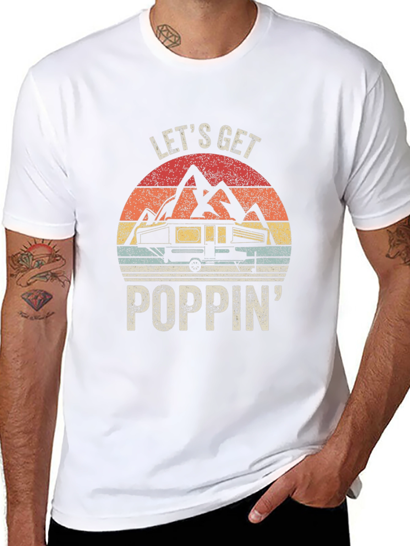 Lets Get Poppin Camping T-Shirt
