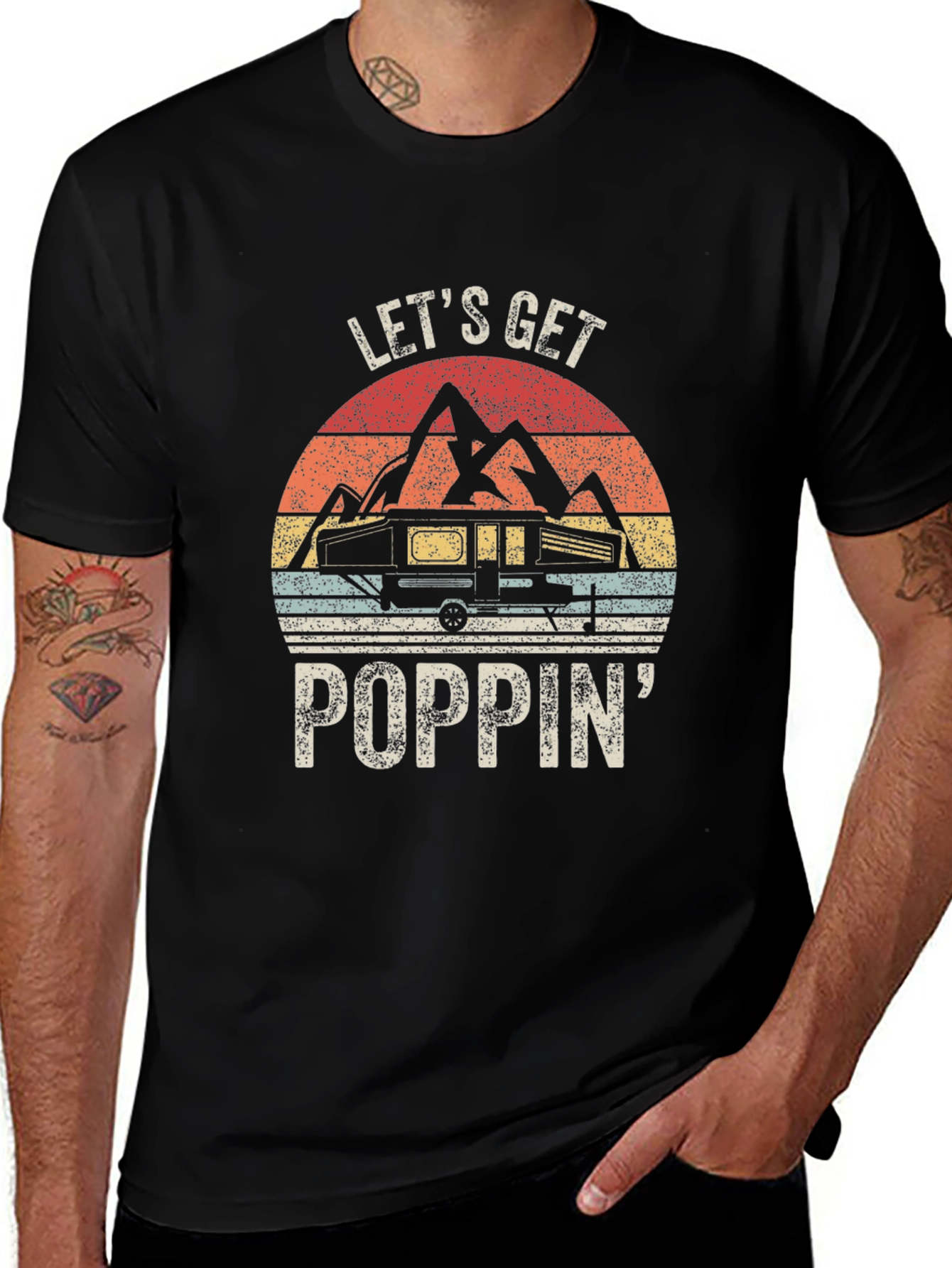 Lets Get Poppin Camping T-Shirt