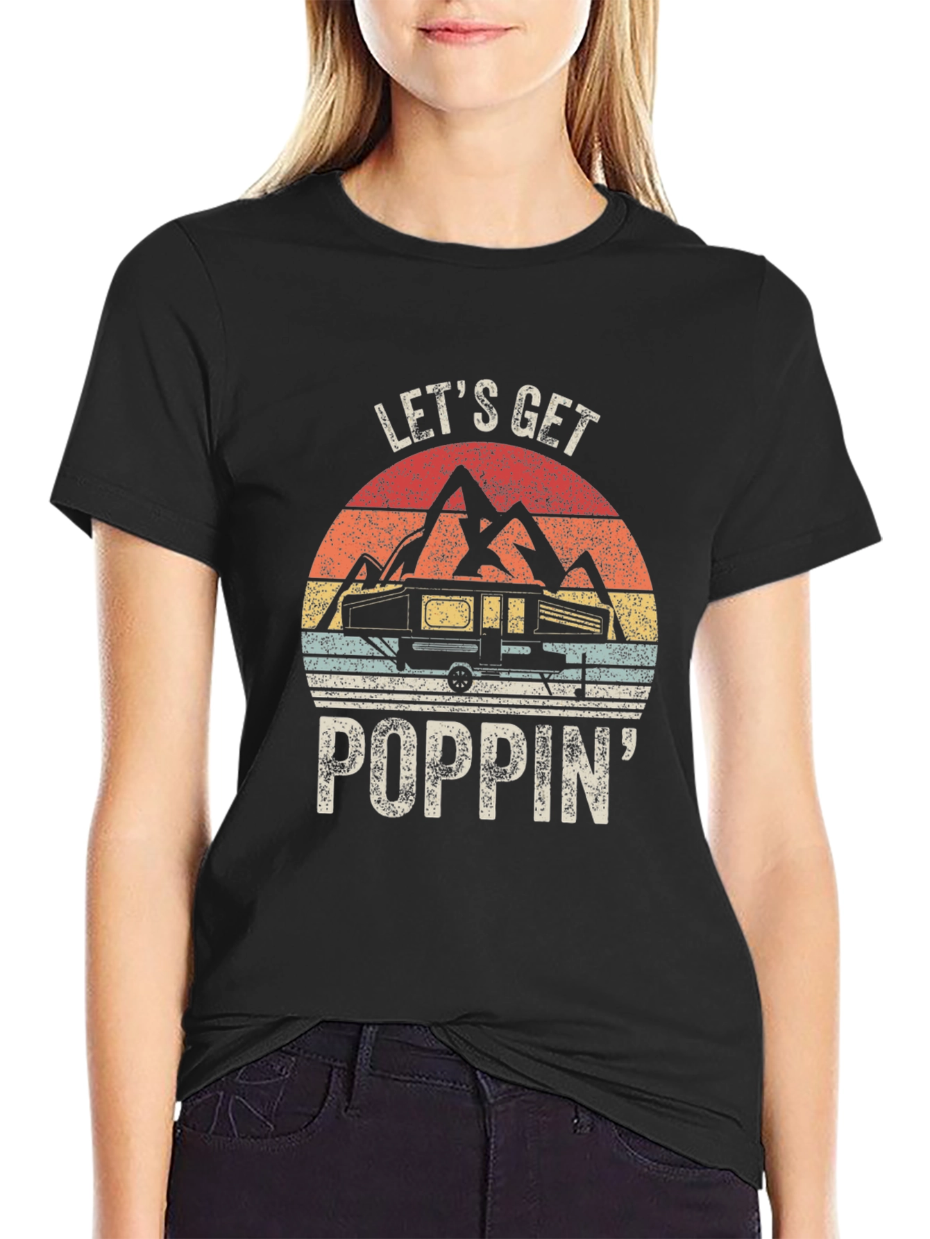 Lets Get Poppin Camping T-Shirt