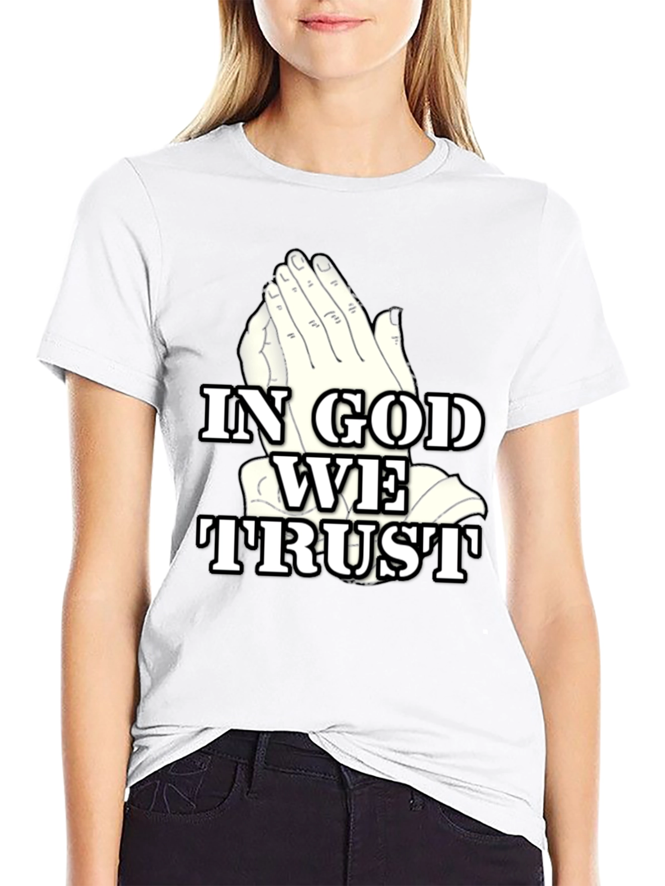 In God We Trust Graphic Tee - Black