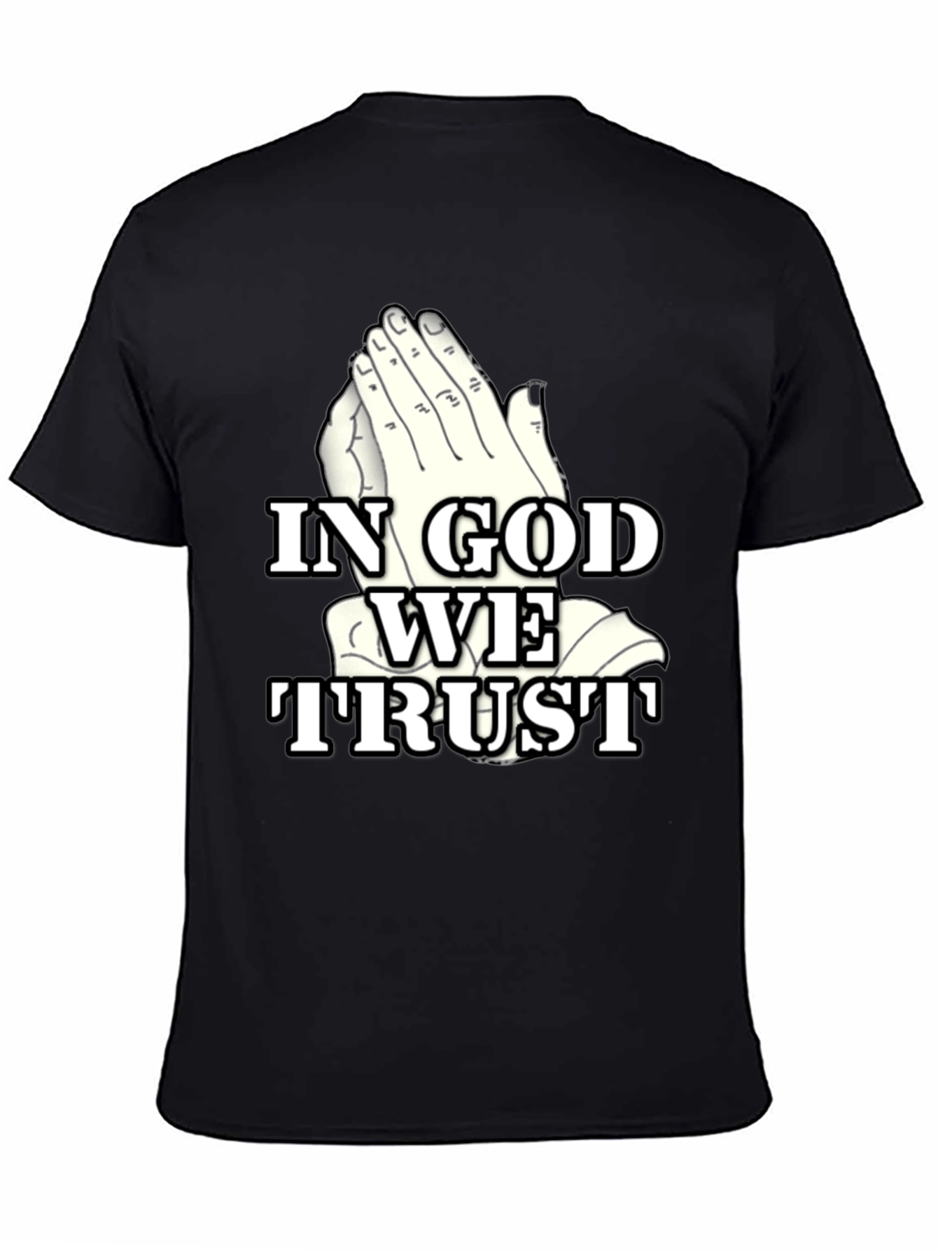 In God We Trust Graphic Tee - Black