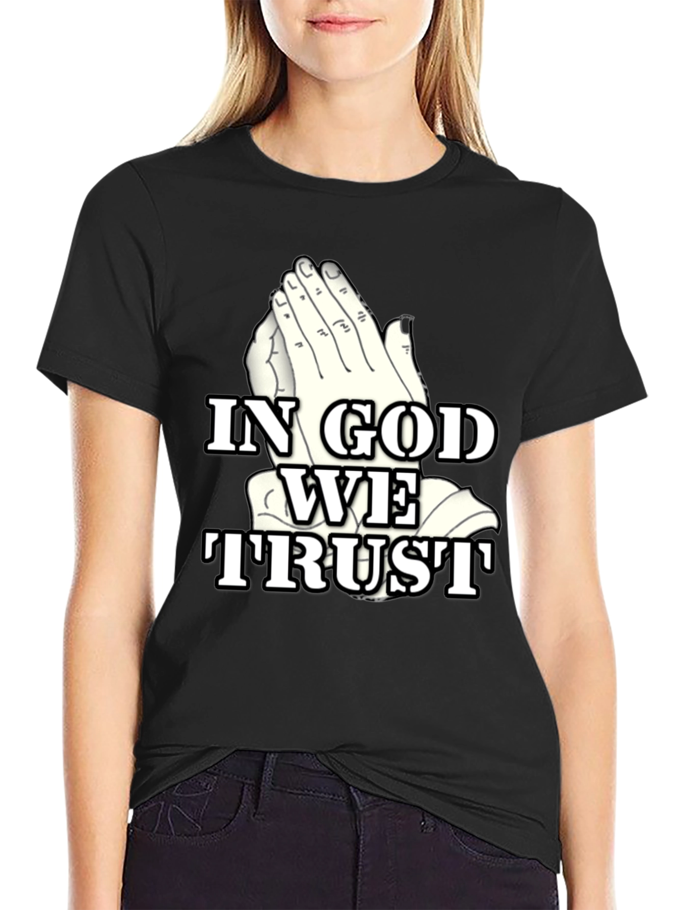 In God We Trust Graphic Tee - Black