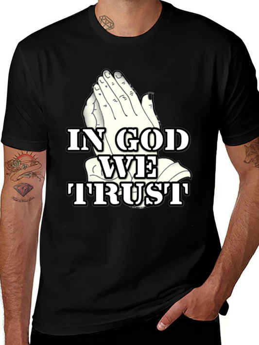 In God We Trust Graphic Tee - Black