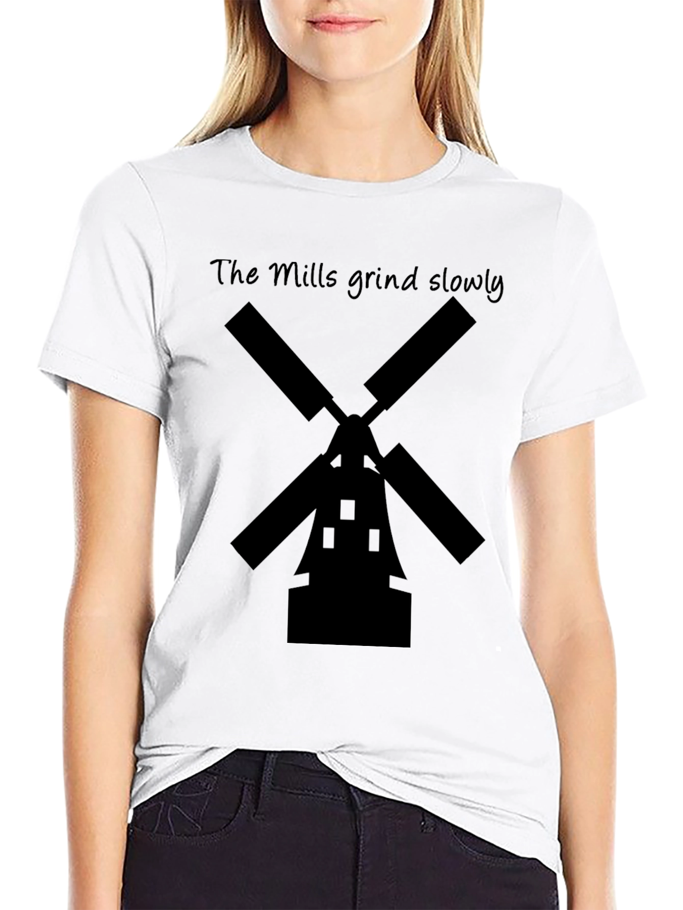 The Mills Grind Slowly Black T-Shirt