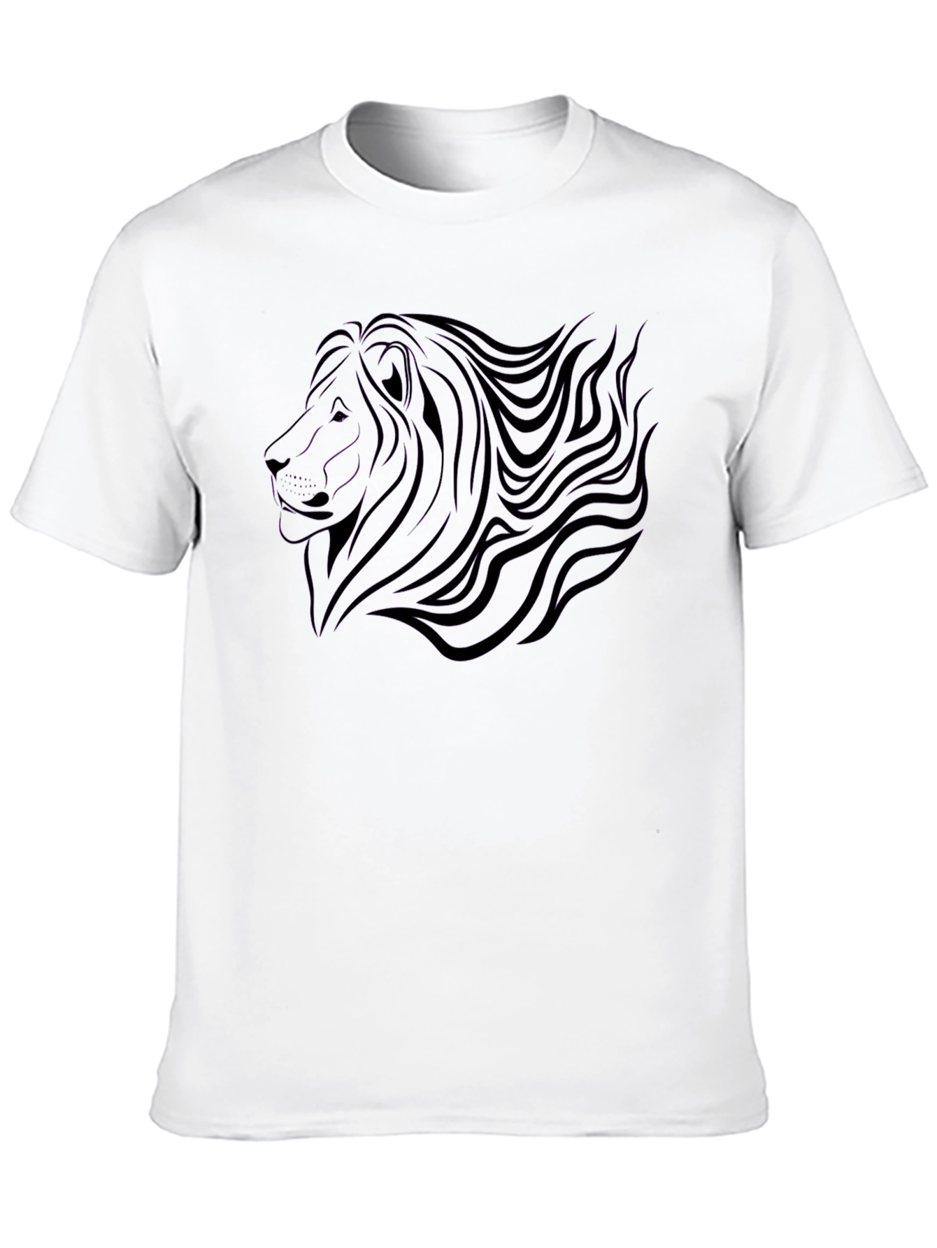 Black Lion Graphic Tee - Stylish Mens Shirt