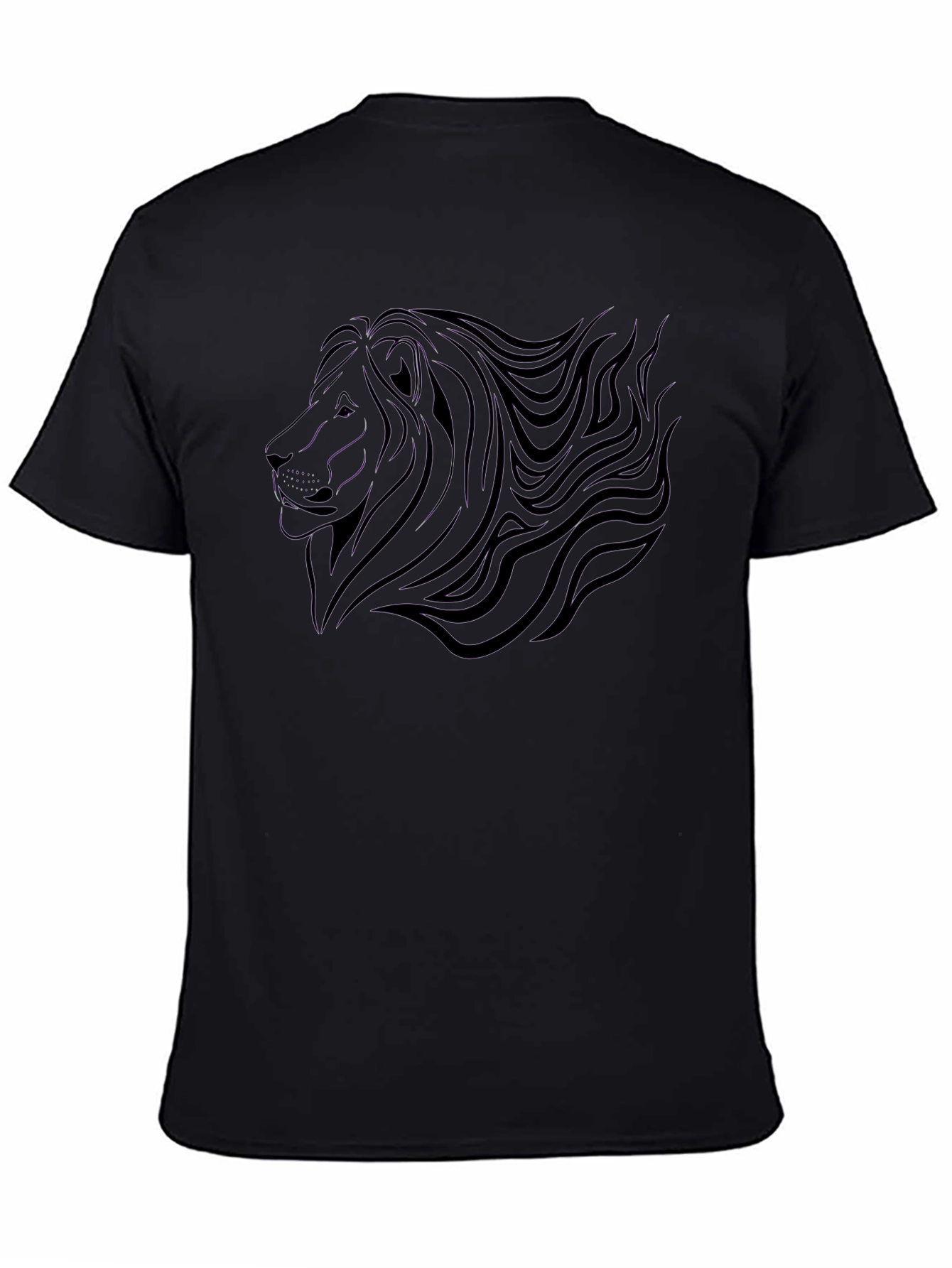 Black Lion Graphic Tee - Stylish Mens Shirt