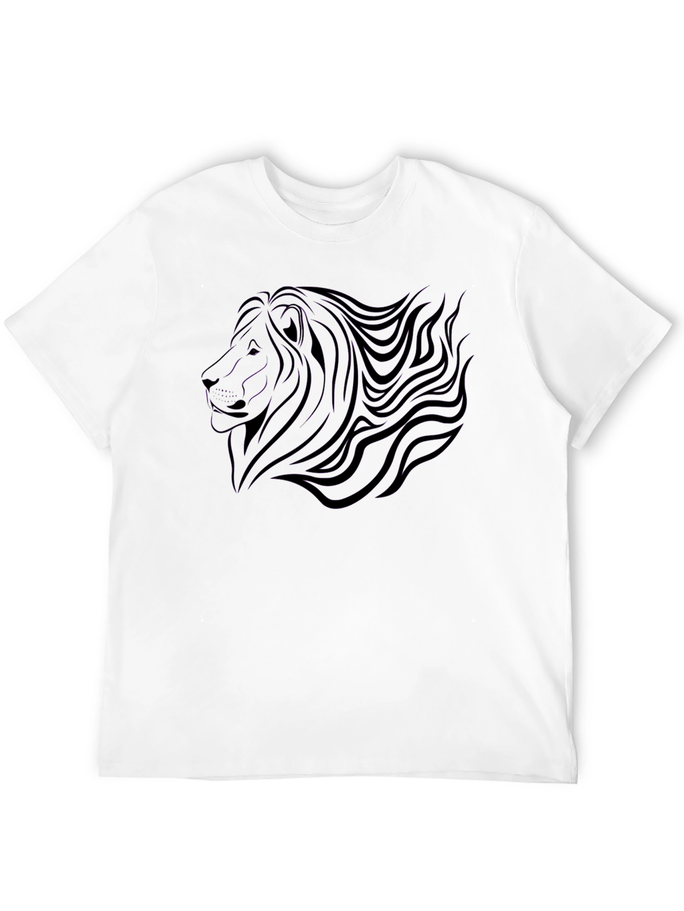 Black Lion Graphic Tee - Stylish Mens Shirt