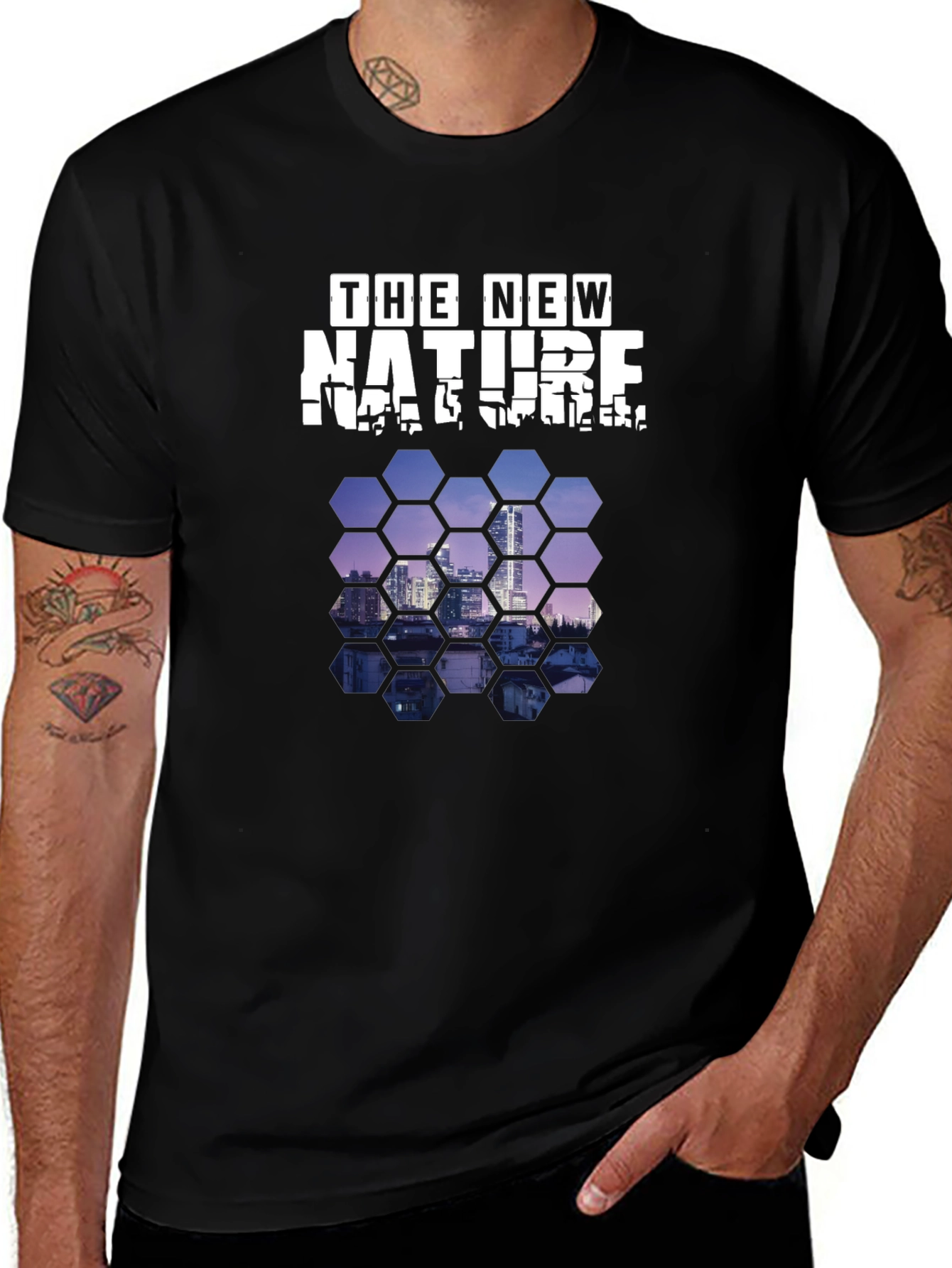The New Nature Black Graphic T-Shirt