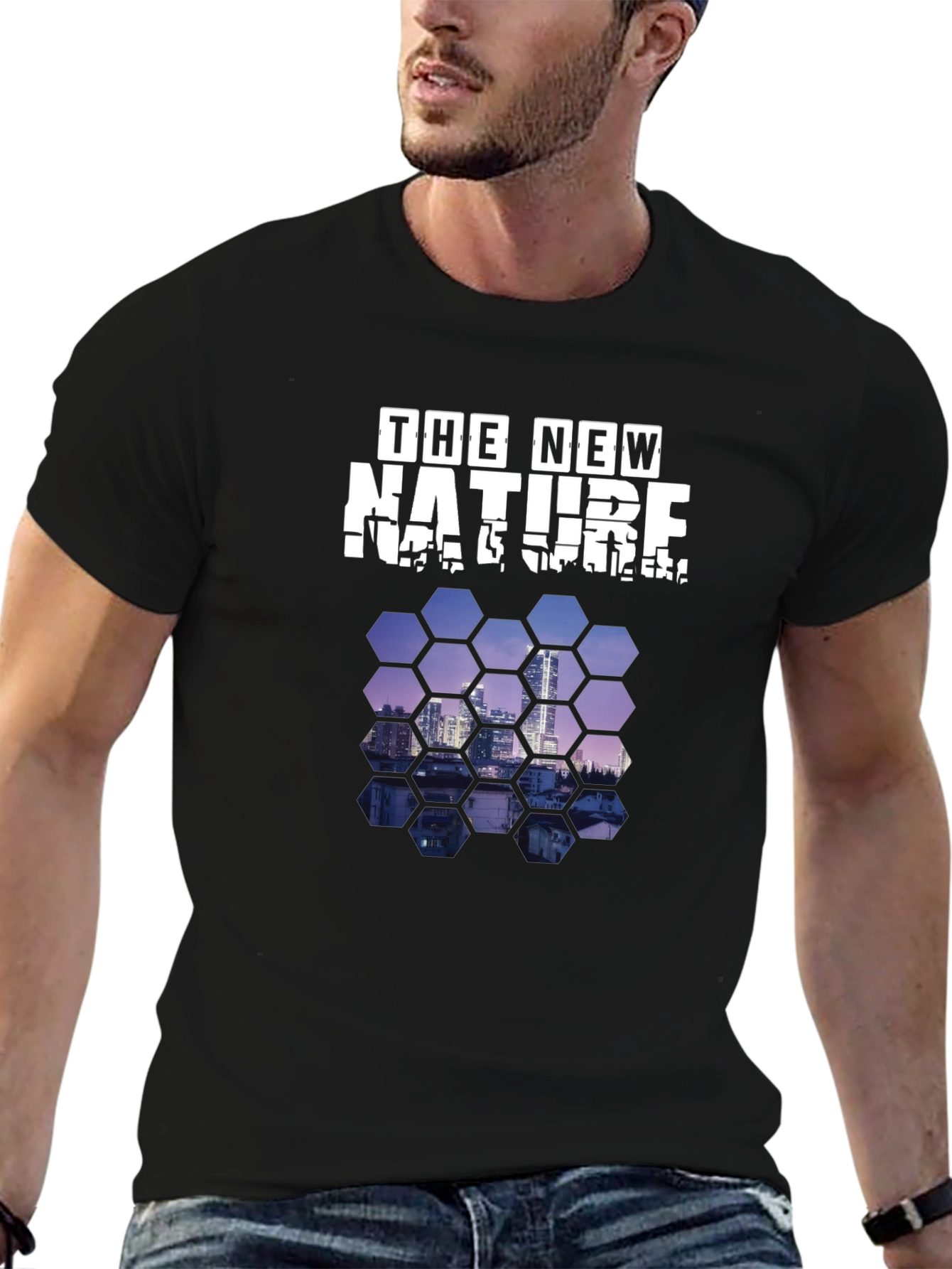 The New Nature Black Graphic T-Shirt