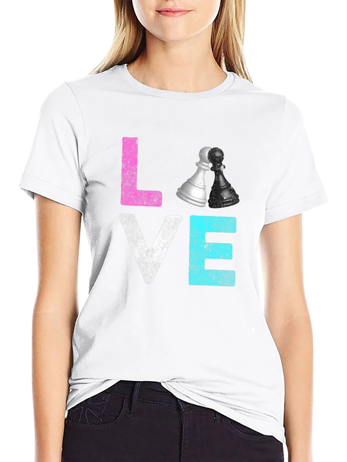 Chess Love Graphic T-Shirt - Stylish Casual Wear