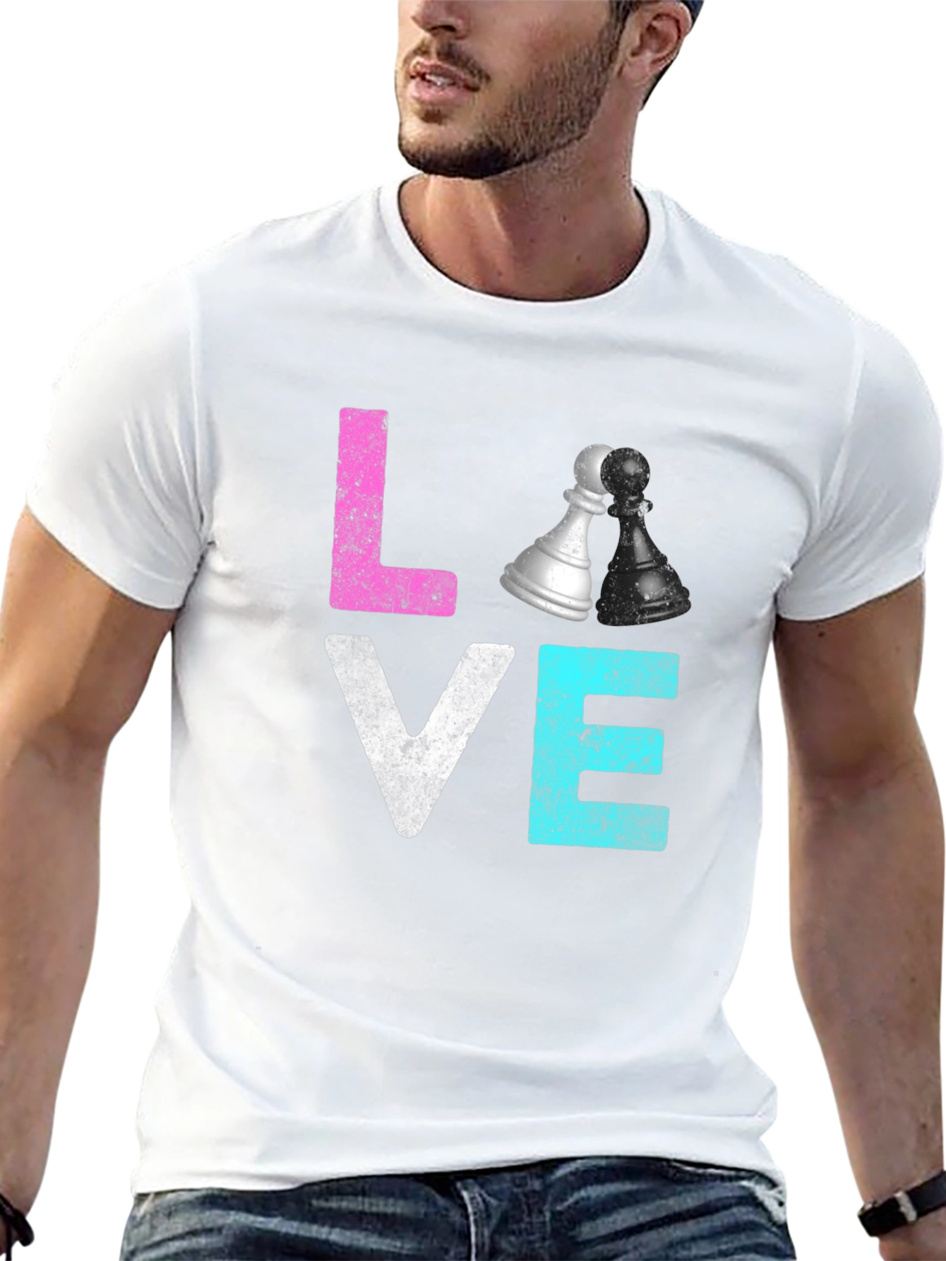 Chess Love Graphic T-Shirt - Stylish Casual Wear