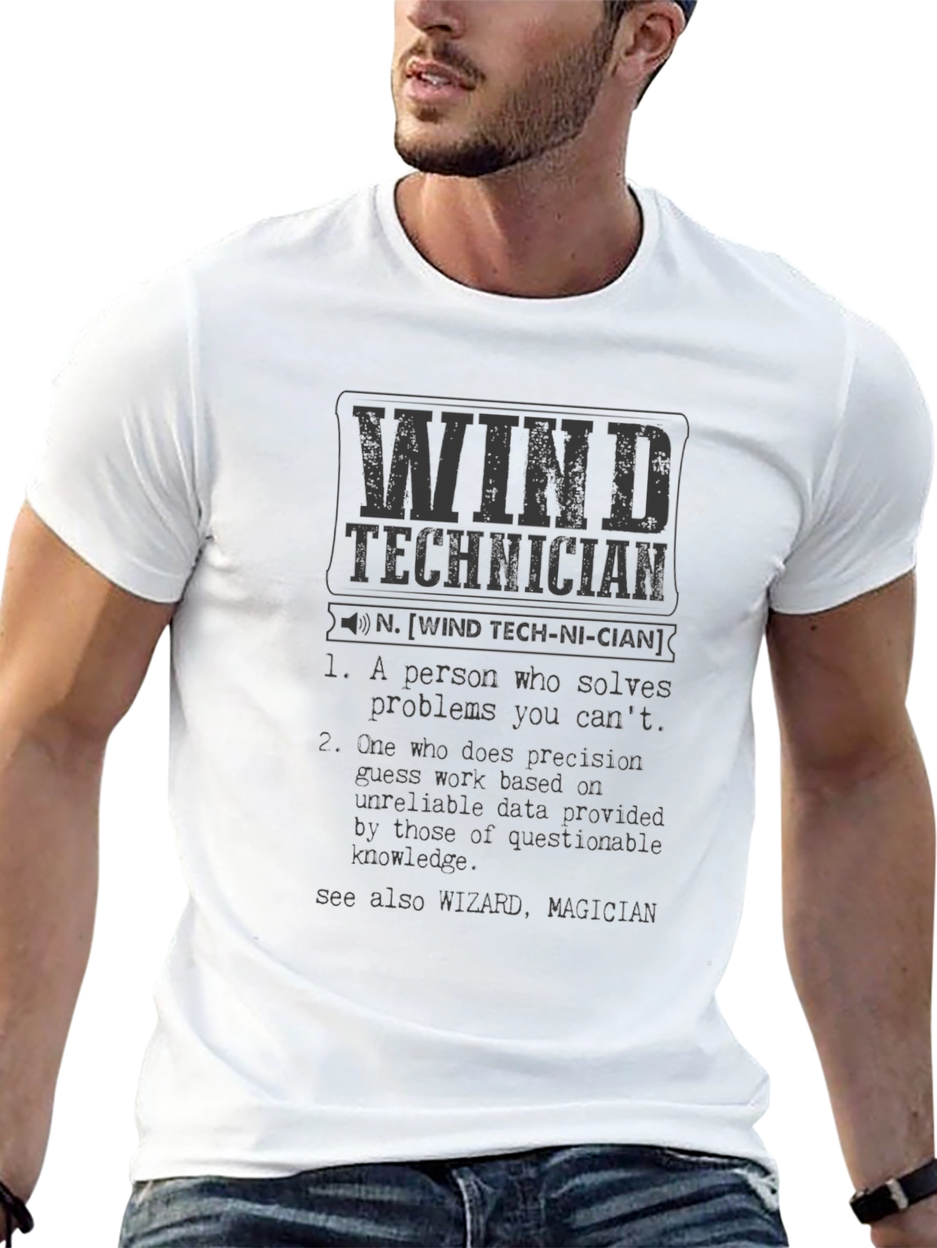 Wind Technician Definition T-Shirt - Funny Job Pride Tee