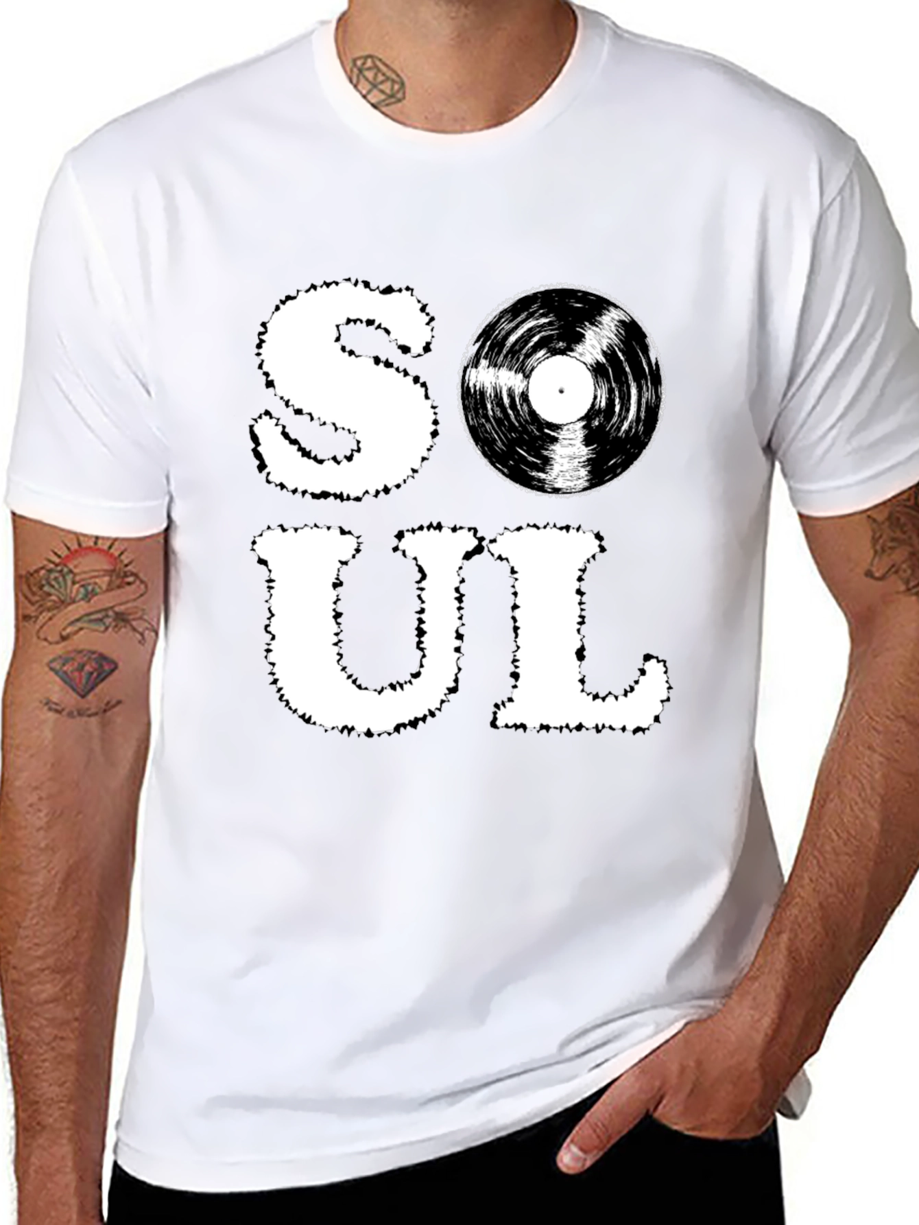 Soul Music Graphic T-Shirt - Black