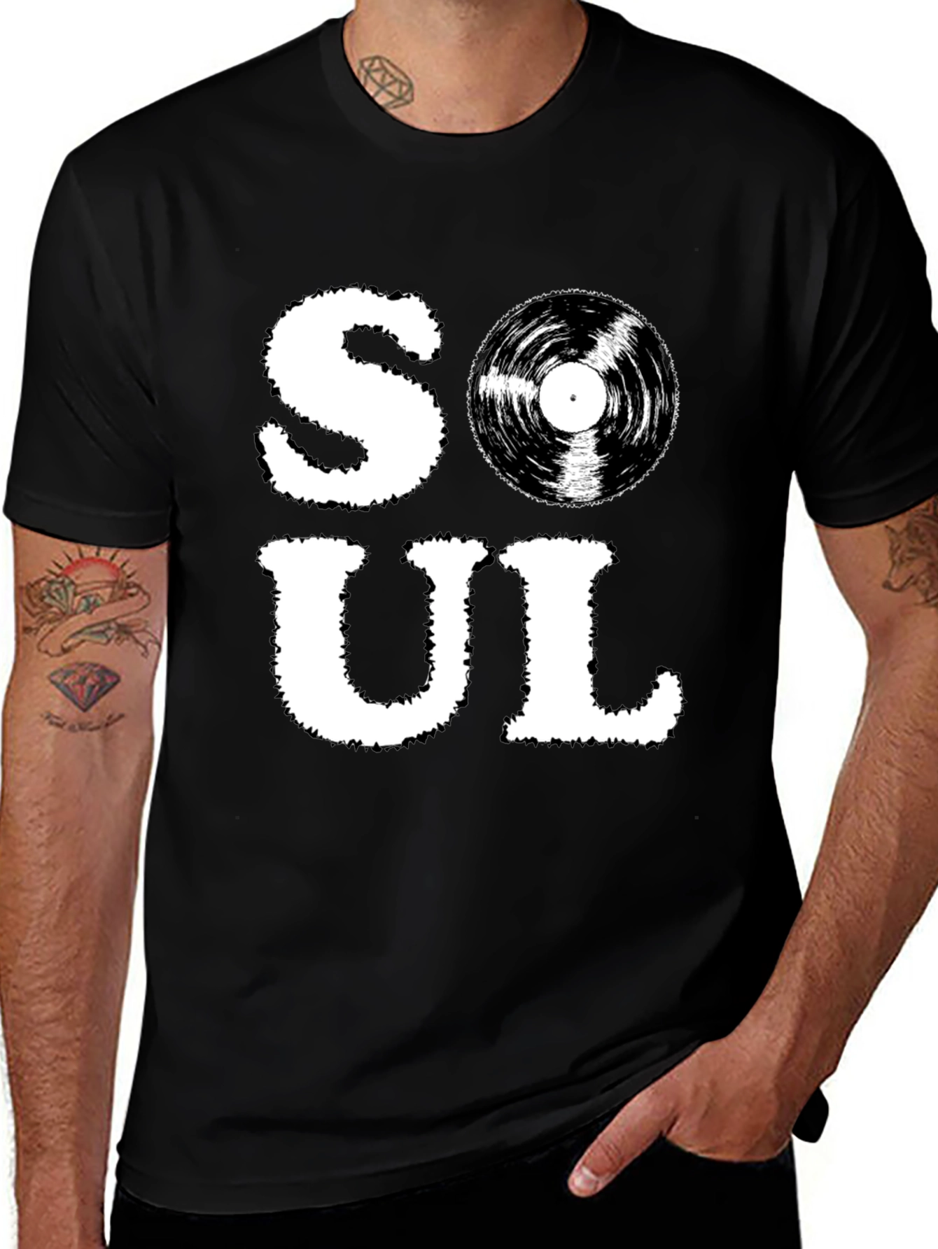 Soul Music Graphic T-Shirt - Black