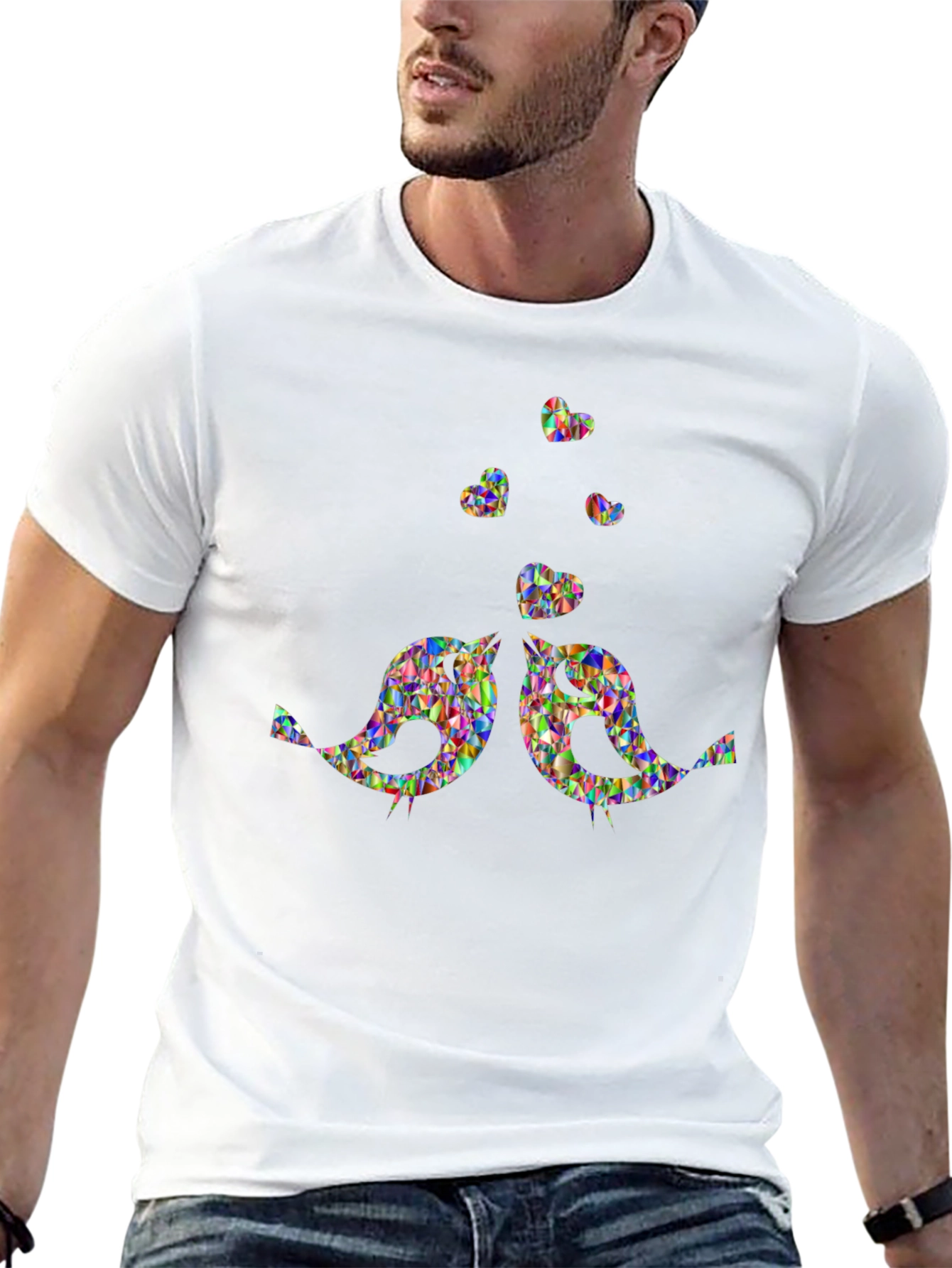 Lovebirds Heart T-Shirt