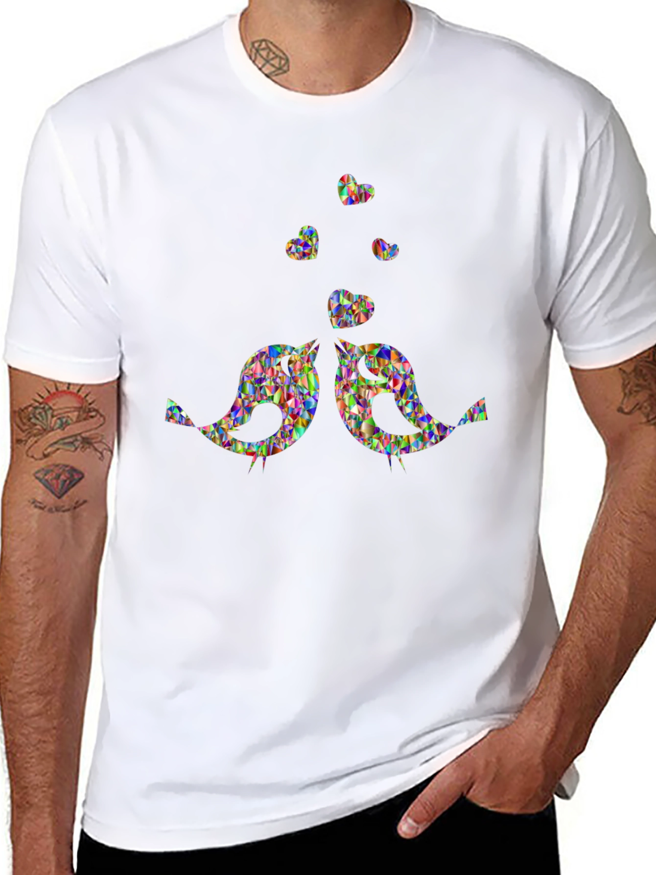 Lovebirds Heart T-Shirt