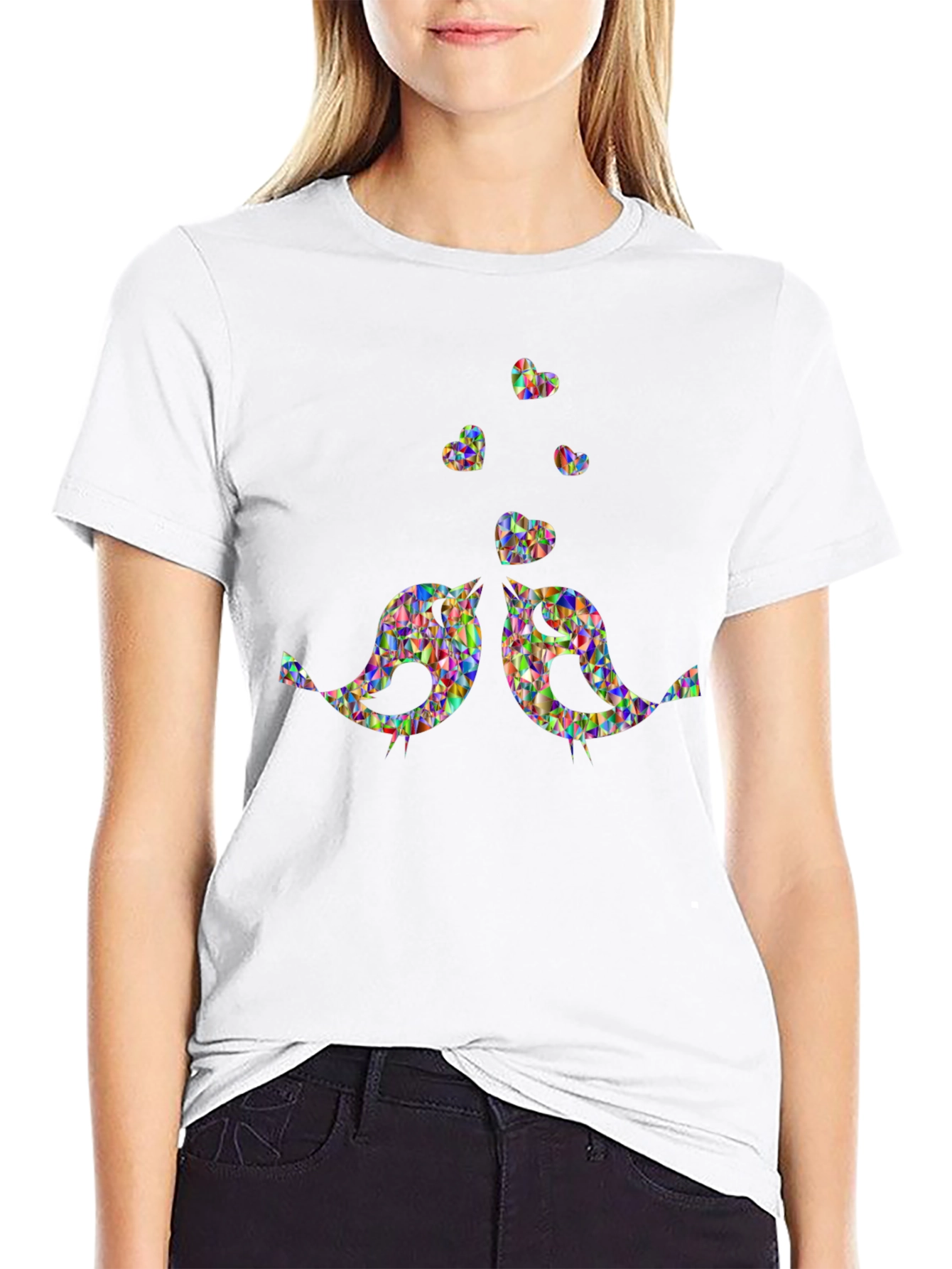 Lovebirds Heart T-Shirt