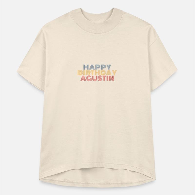 Happy Birthday Agustin Personalized Typography