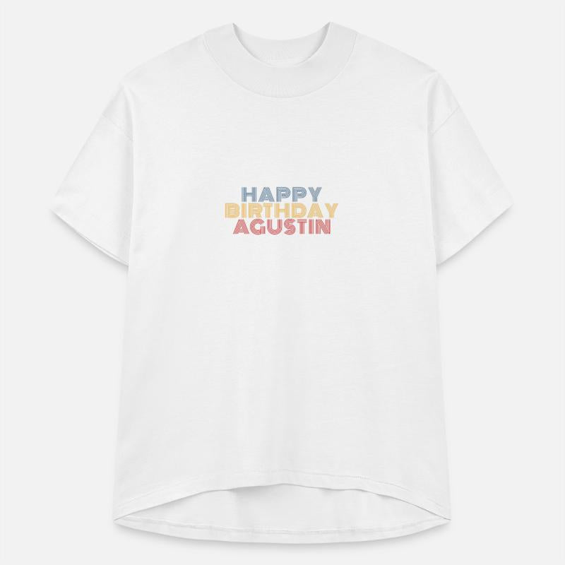 Happy Birthday Agustin Personalized Typography