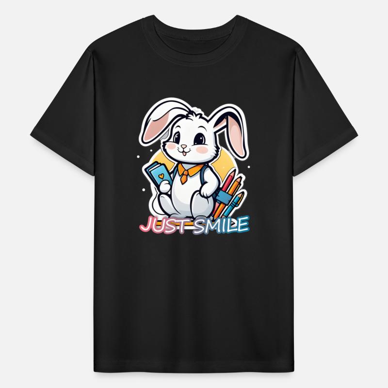 happy bunny going back to school with JUST SMILE
