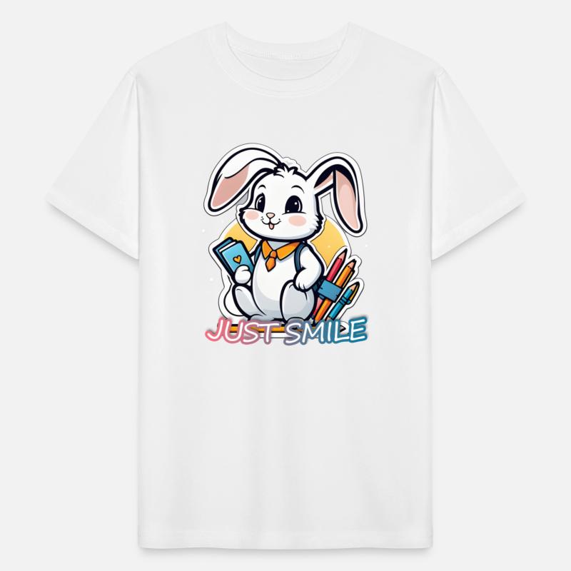 happy bunny going back to school with JUST SMILE