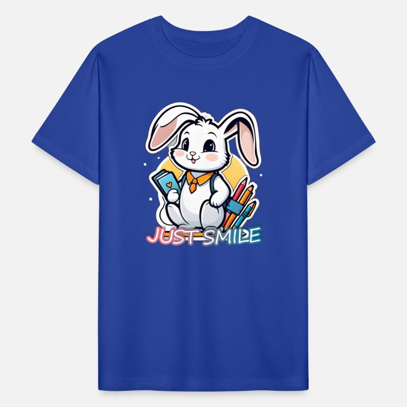 happy bunny going back to school with JUST SMILE
