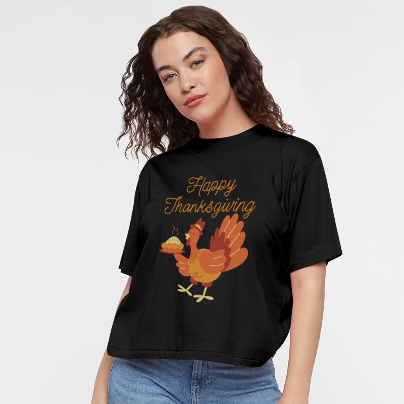Happy Thanksgiving Funny Turkey Family Dinner