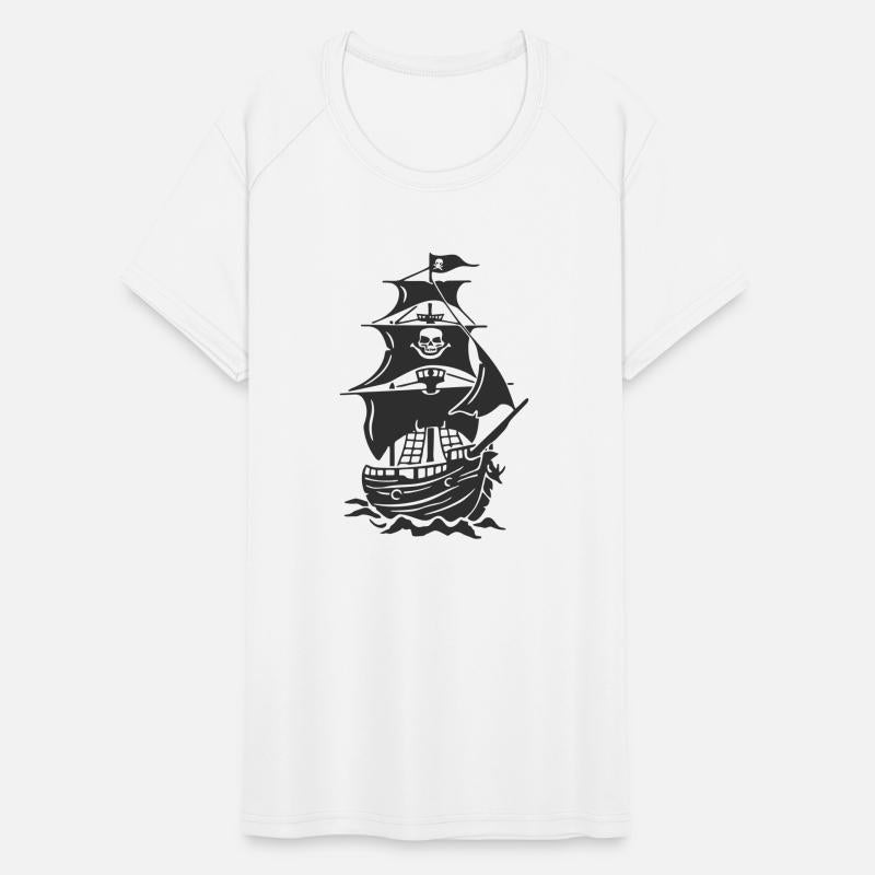 Haunted Pirate Ship Silhouette