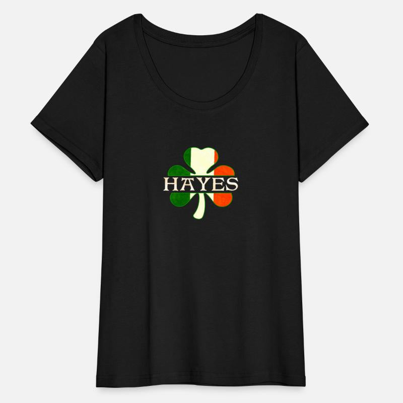Hayes Irish Surname Ireland Flag Shamrock