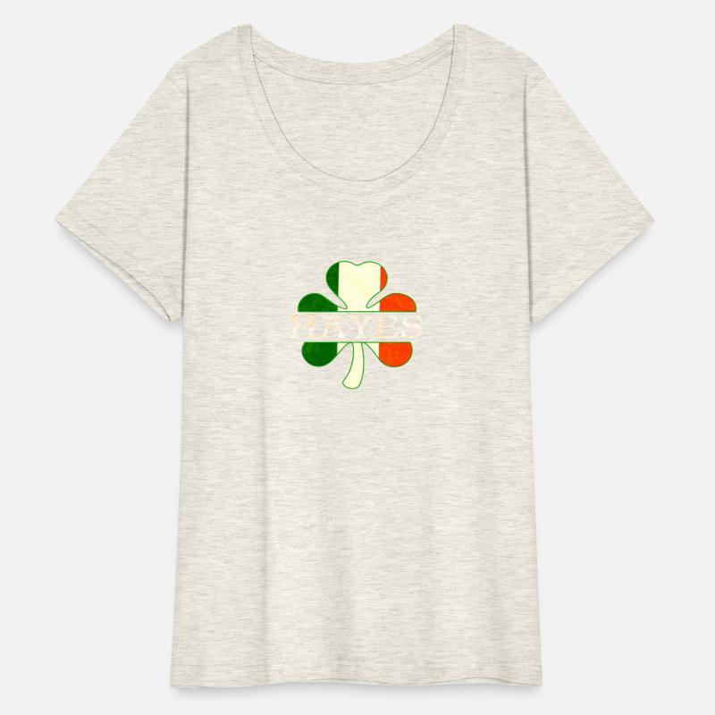 Hayes Irish Surname Ireland Flag Shamrock