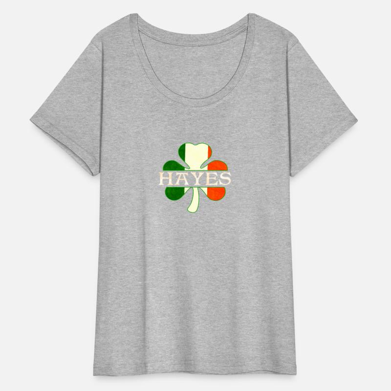 Hayes Irish Surname Ireland Flag Shamrock