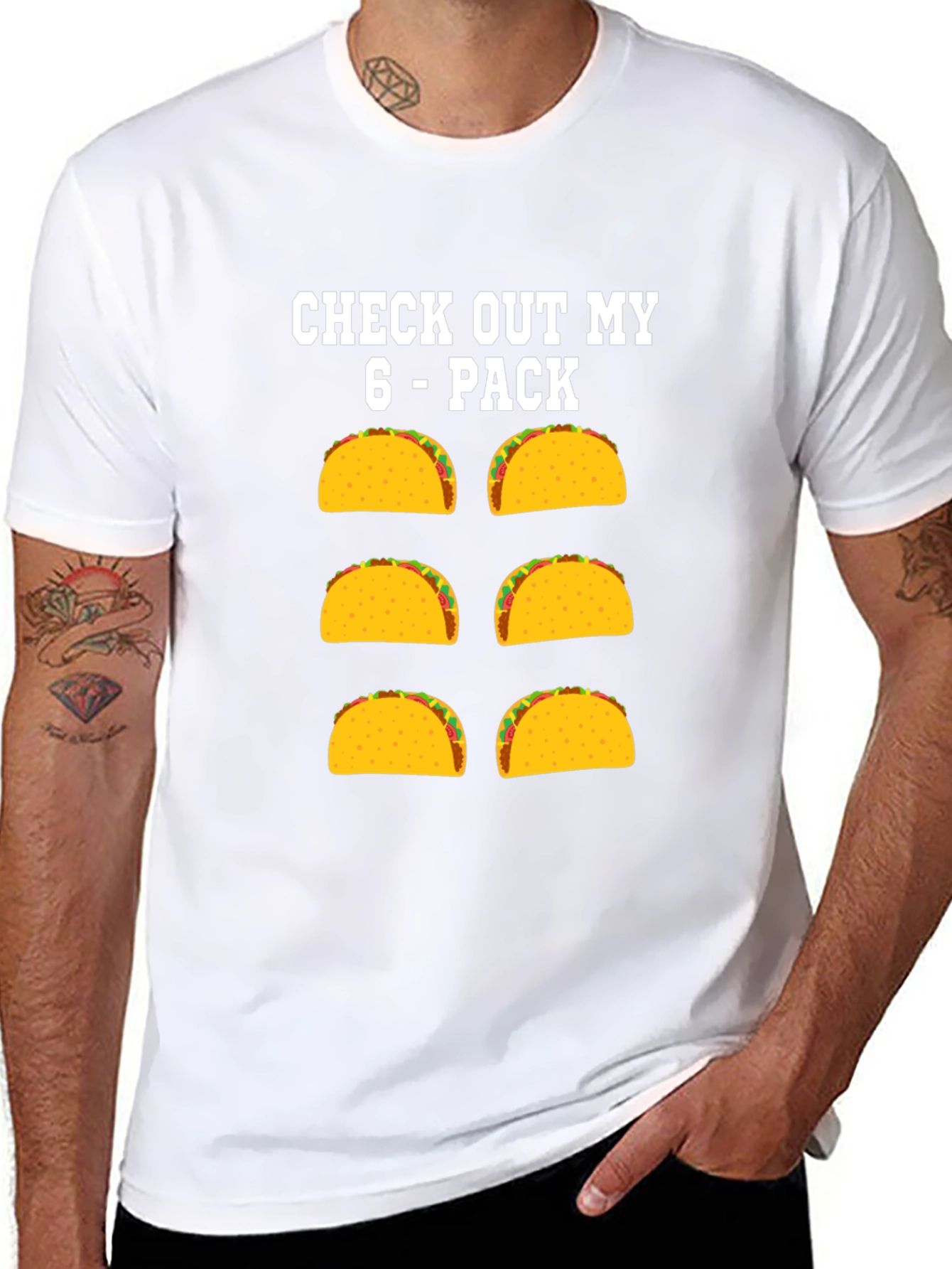 Funny Taco 6-Pack Graphic T-Shirt